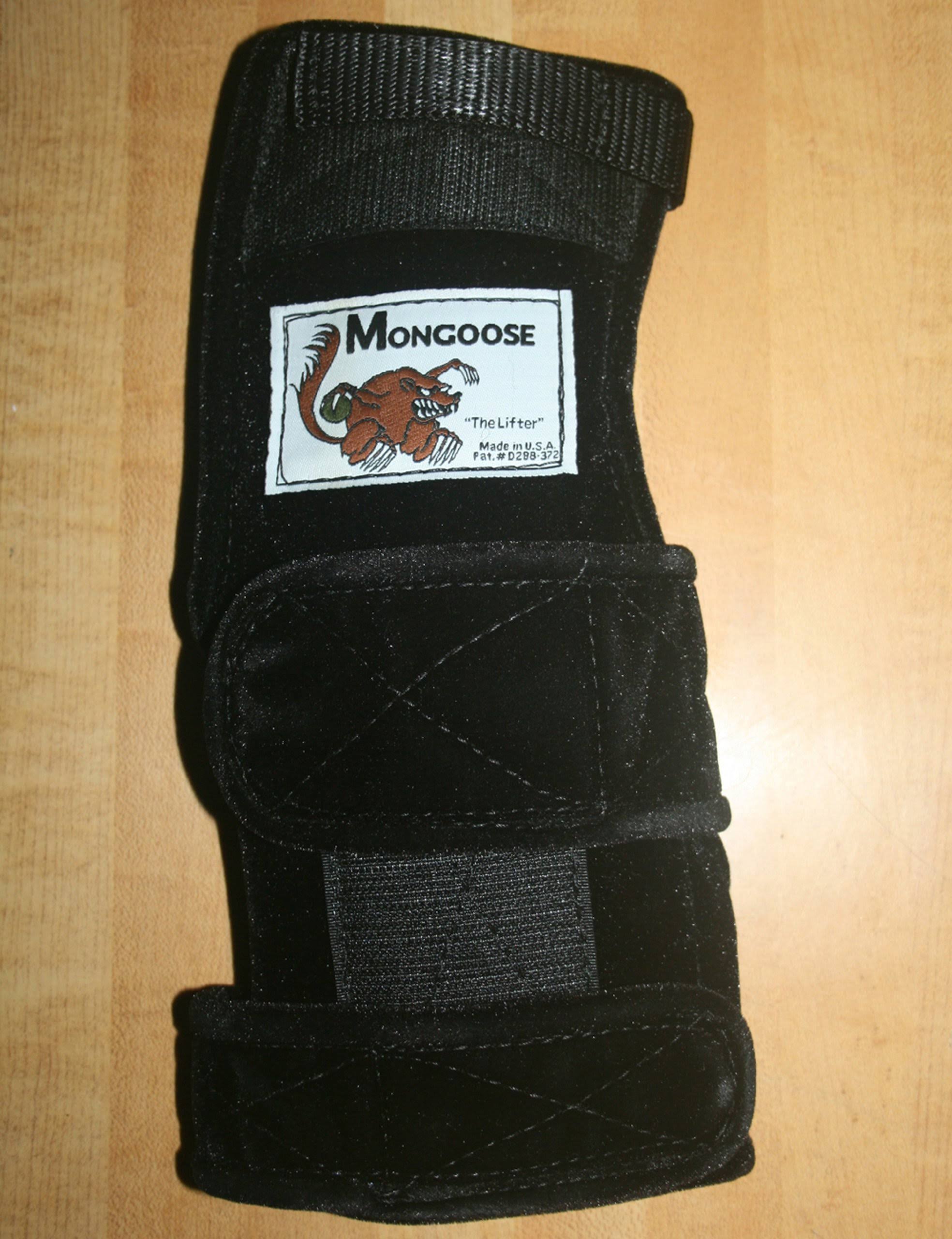 Mongoose Lifter Bowling Wrist Support Right Hand,Meduim, Black CT03s