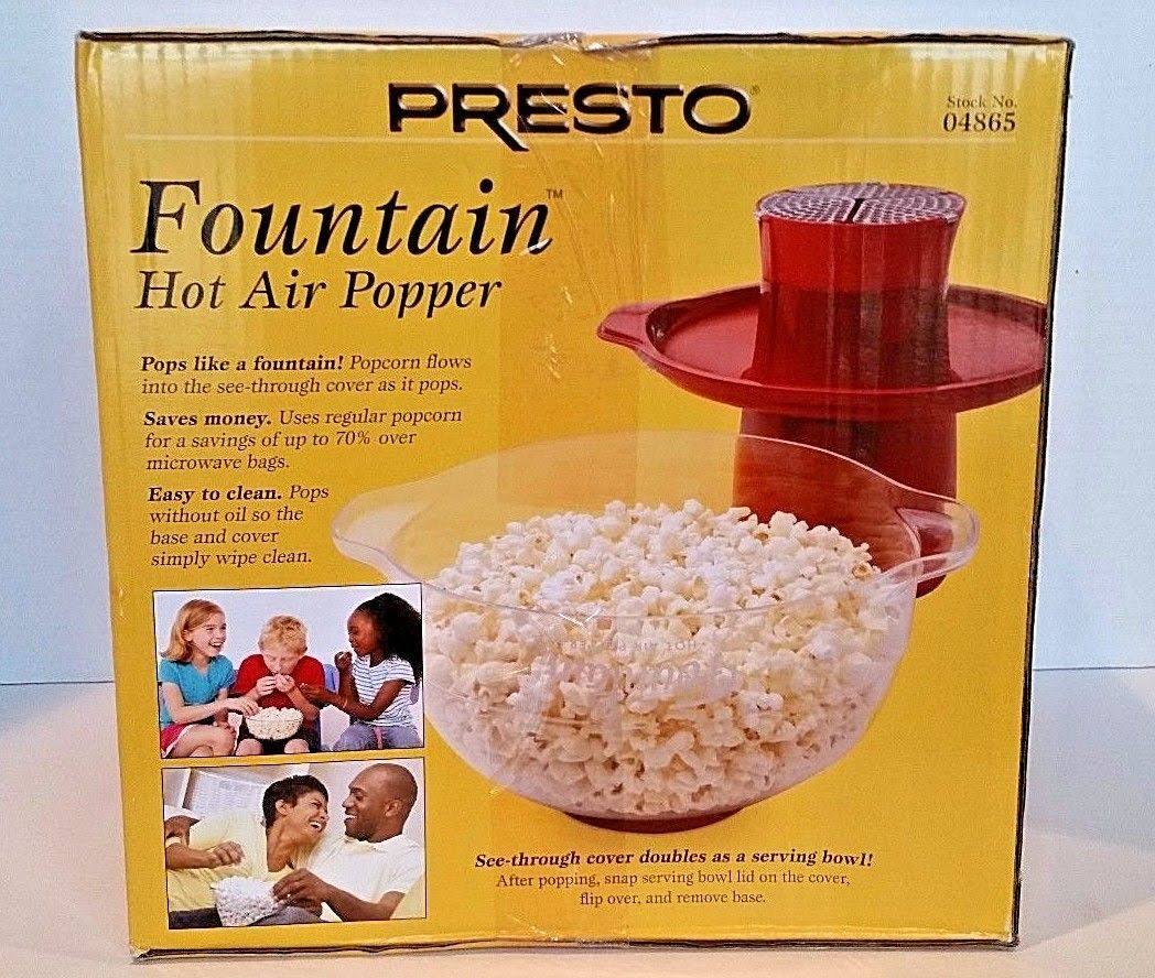 🔥Presto Fountain Hot Air Popper, Red CT03s