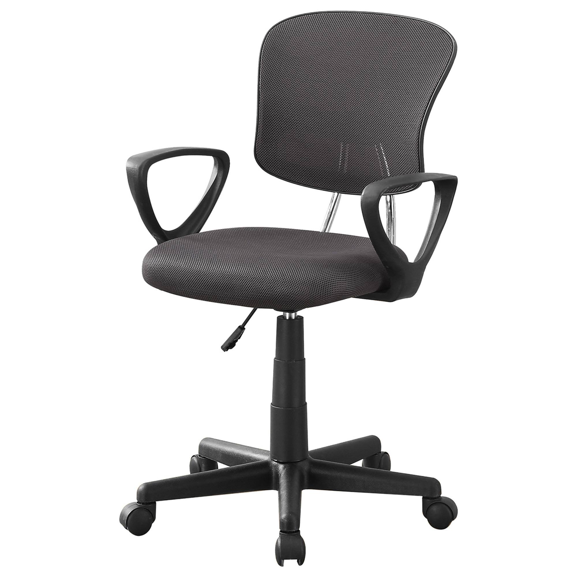 Monarch Specialties Mesh Juvenile/Multi Position Office Chair, Grey