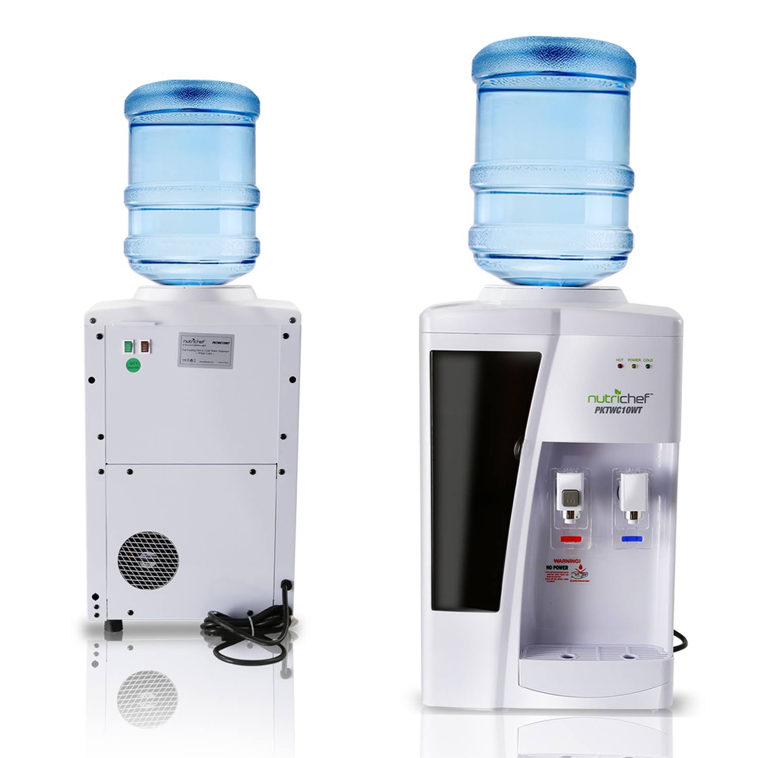 Nutrichef Water Dispenser Hot Cold Water Cooler CT03s
