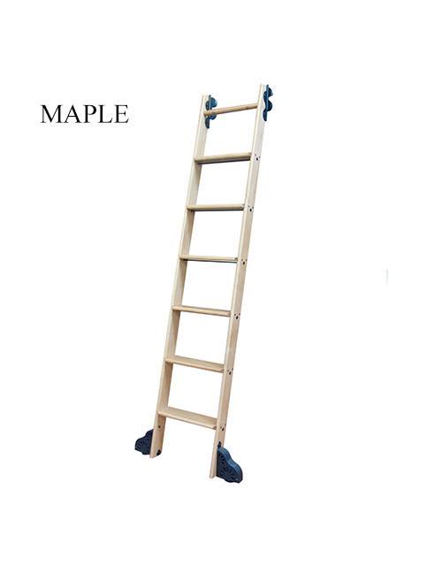 🔥Quiet Glide 120 Wood Rolling Ladder; Red Oak CT03s