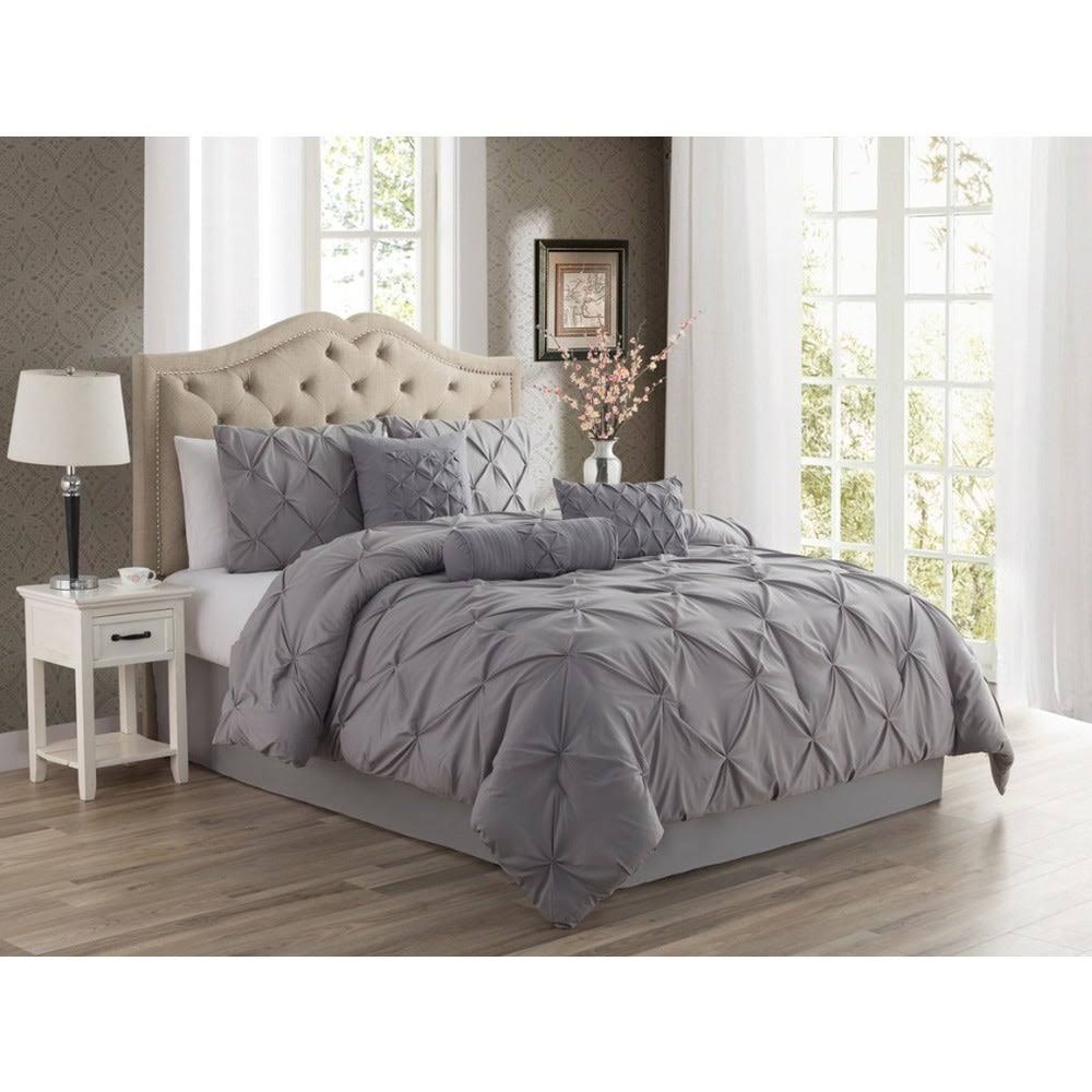 🔥Swift Home Pintuck Comforter Set Full/Queen, Blush CT03s