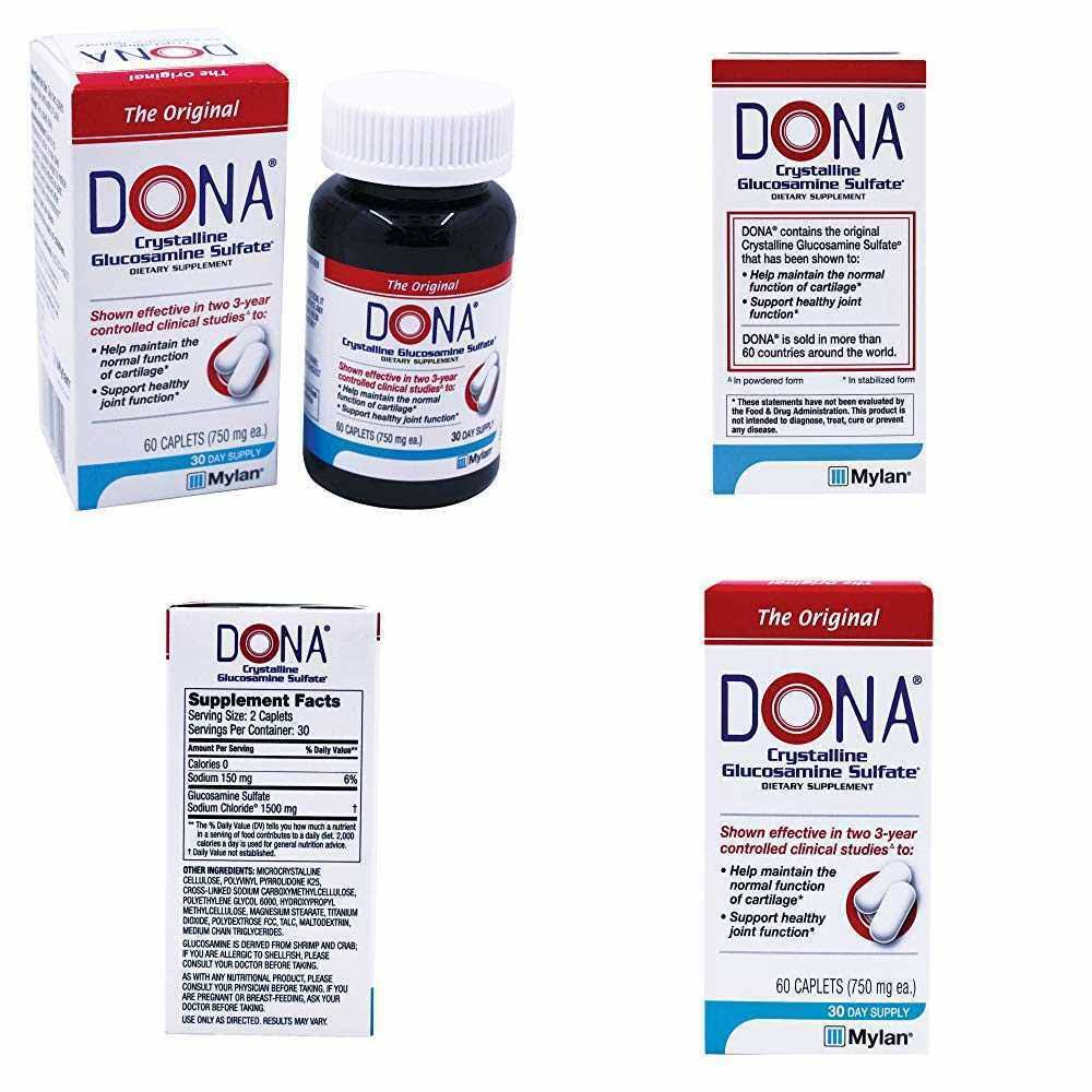 Mylan Dona Crystalline Glucosamine Sulfate, The Original, 750 mg