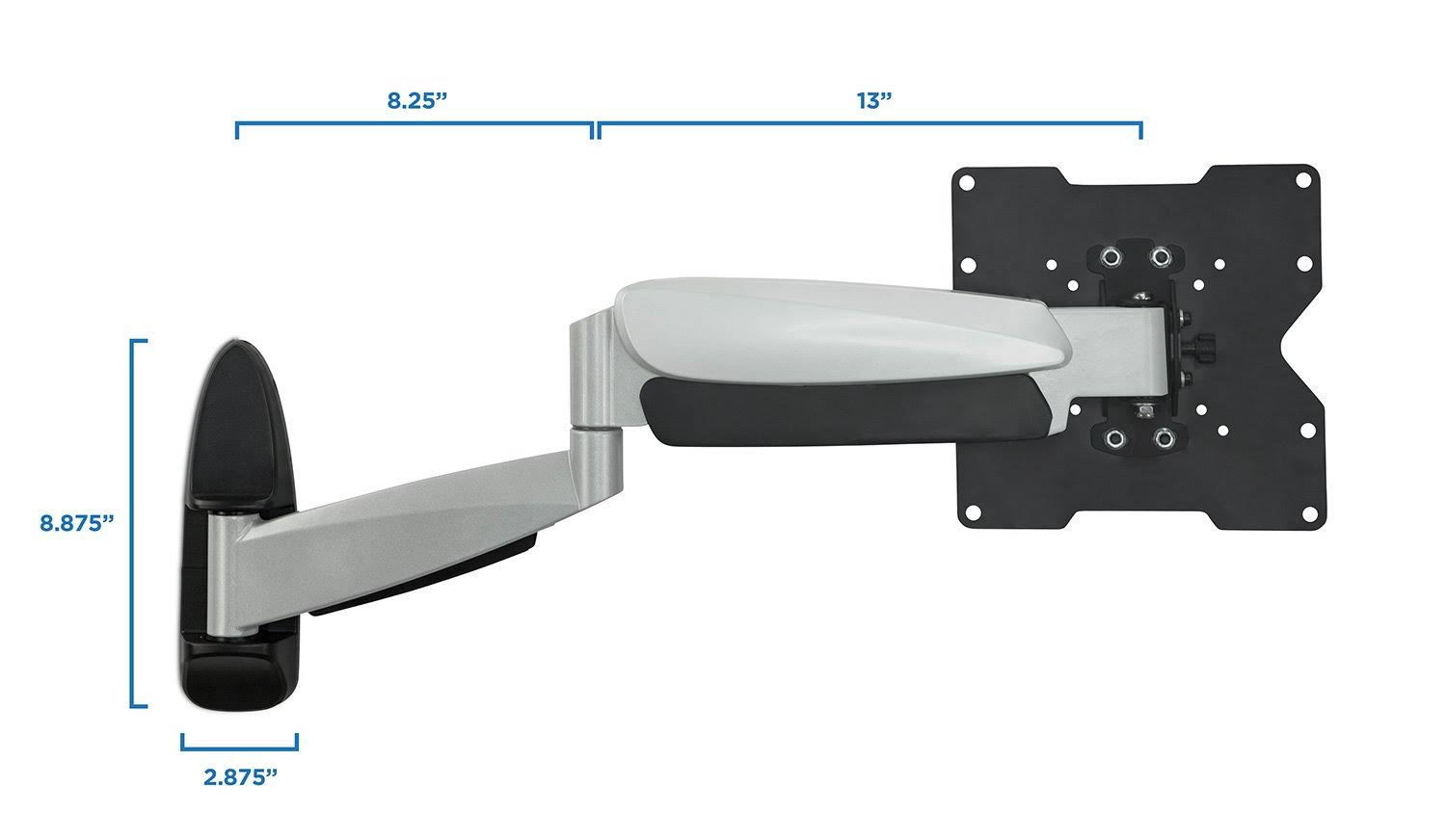  mount it height adjustable tv wall mount bracket with counterbalance