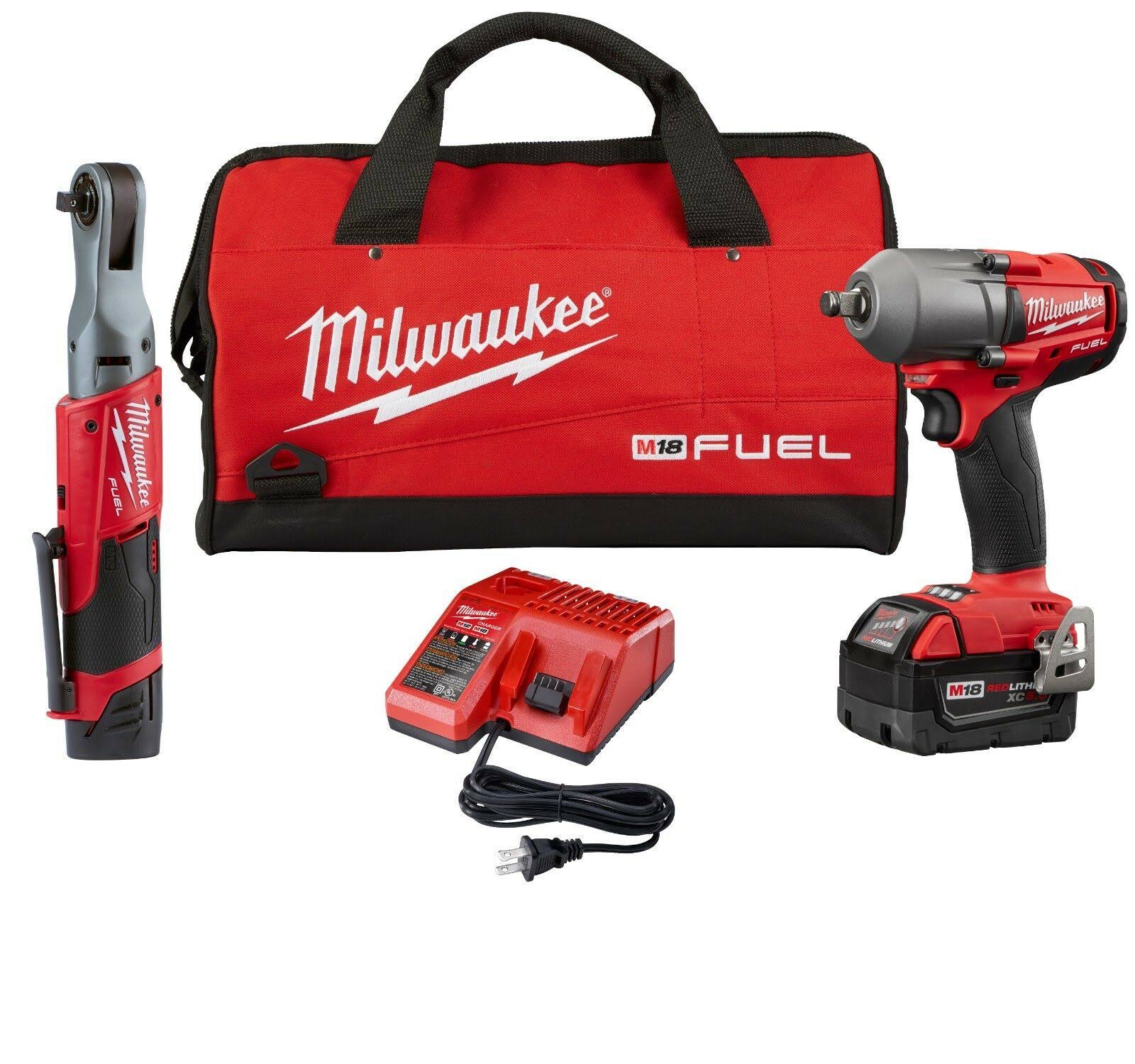 Milwaukee 2591-22 - M12 Fuel 3/8x22 Ratchet/M18 Fuel 1/2x22 MidTorque ...