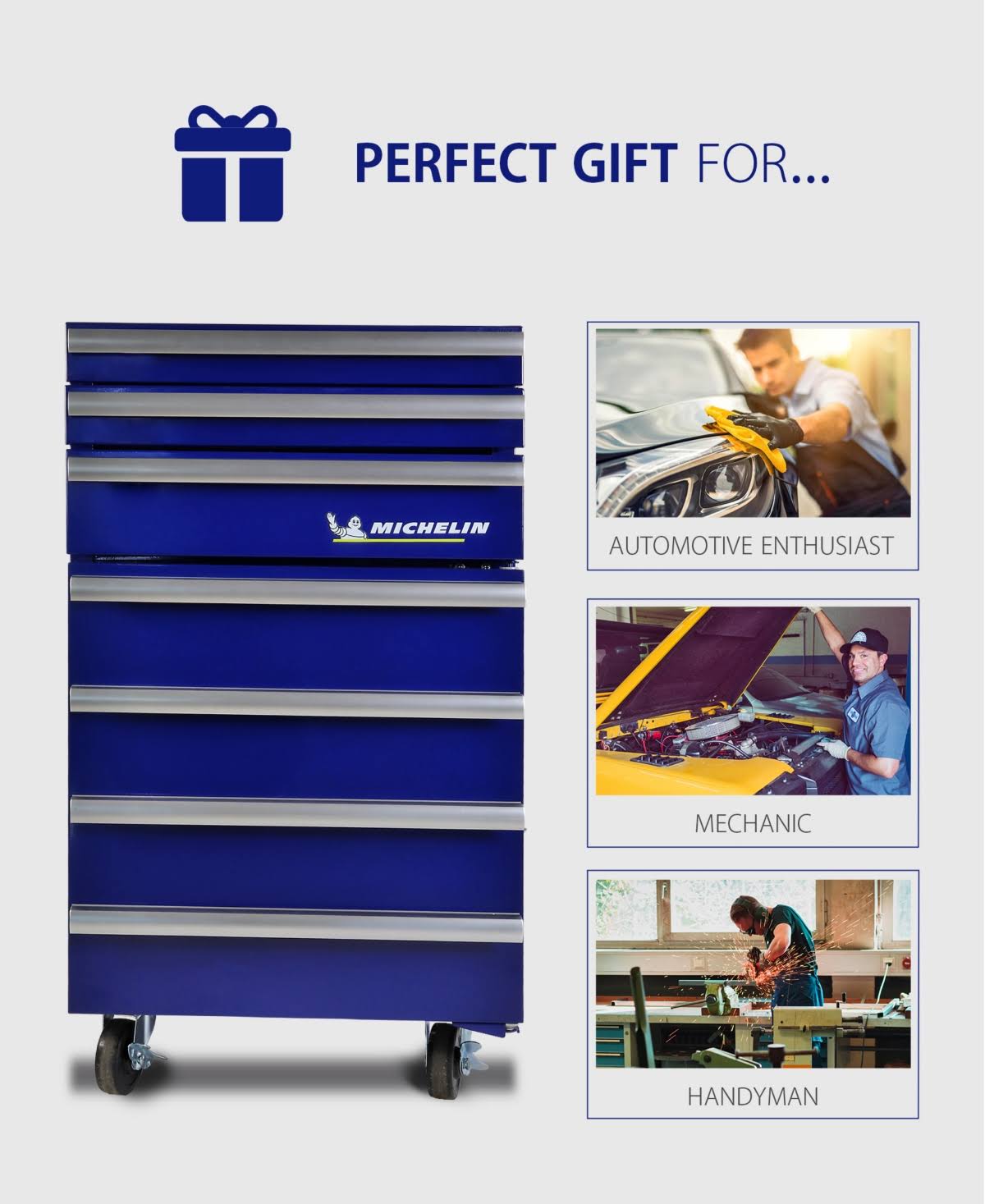 Michelin 1.8Cu.Ft. Tool Chest Fridge CT03s