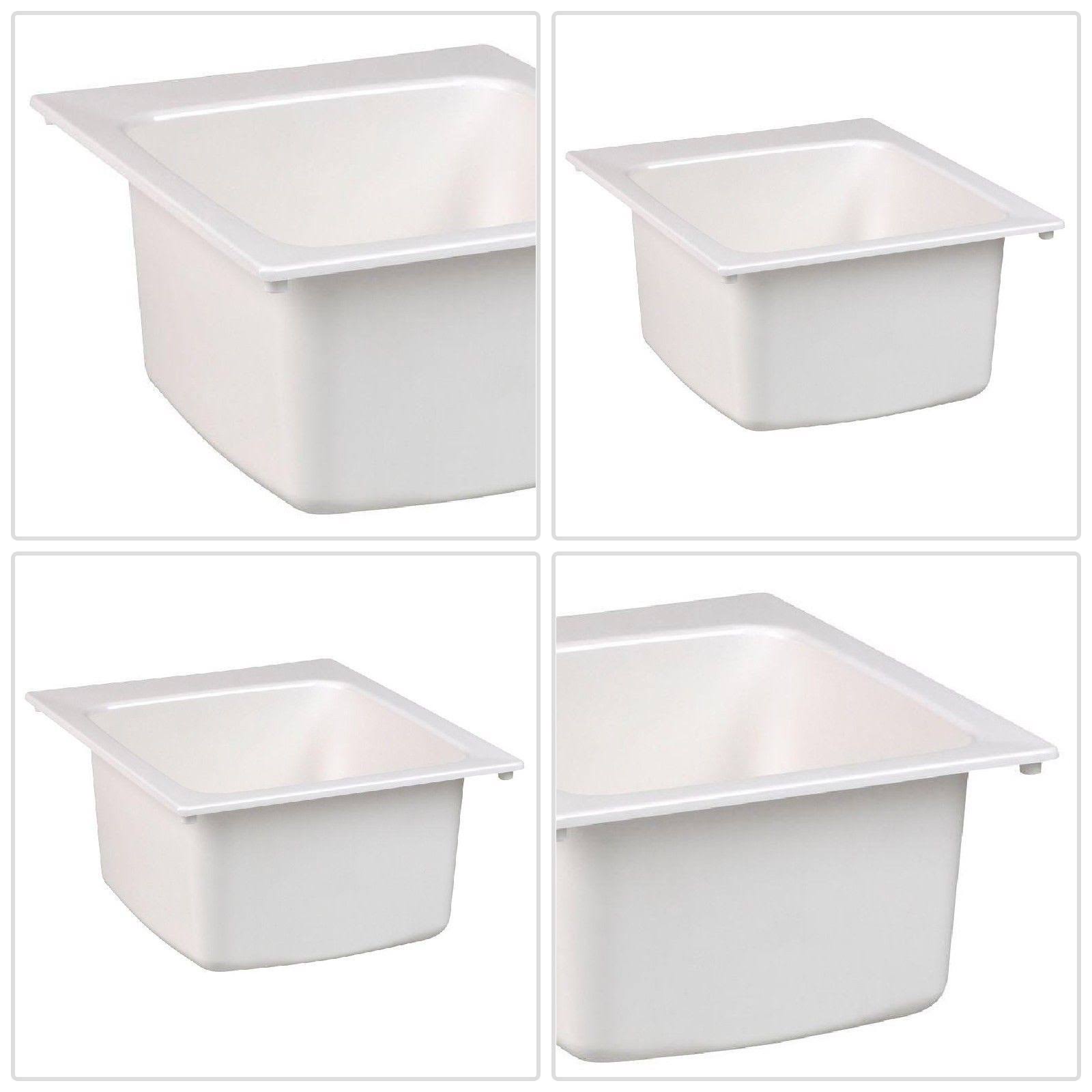 Mustee 11 Utility Sink 17 inch x 20 inch, White CT03s