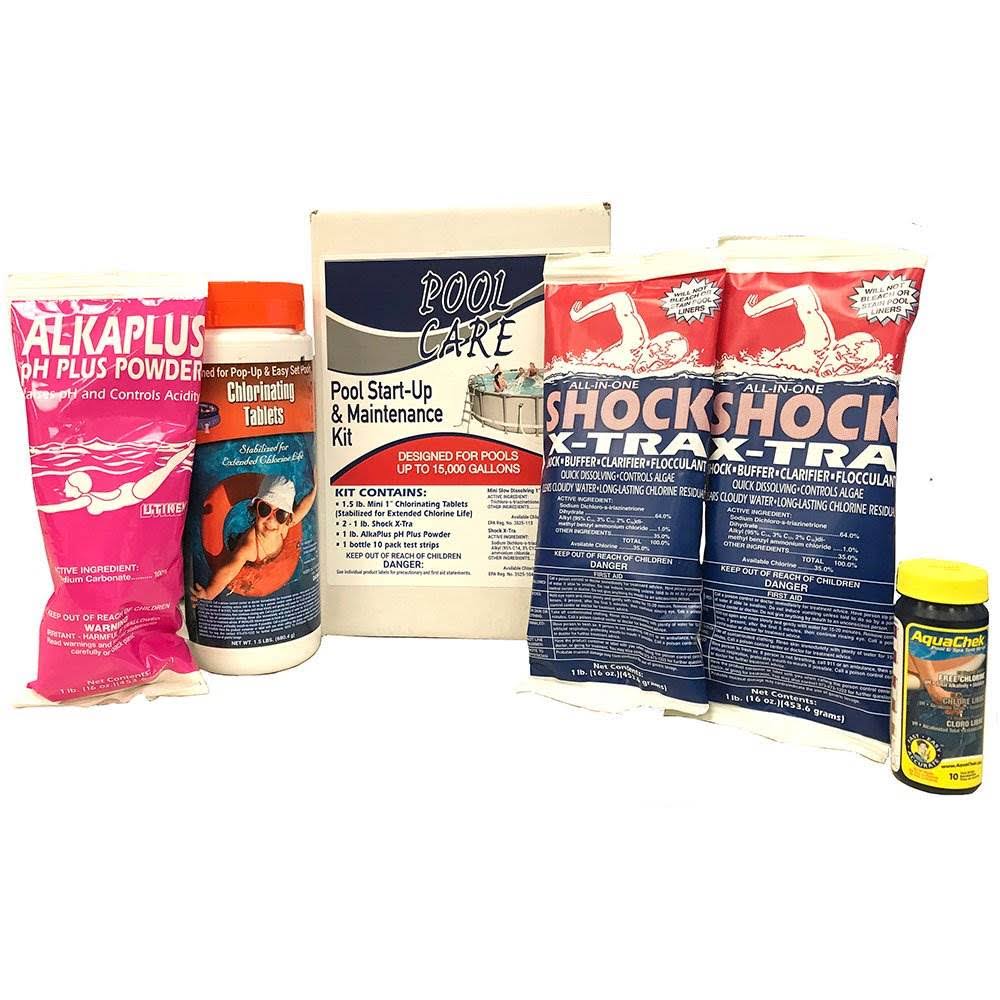 🔥Qualco 15,000 Gallon Swimming Pool Chemical Maintenance Cleaner Kit