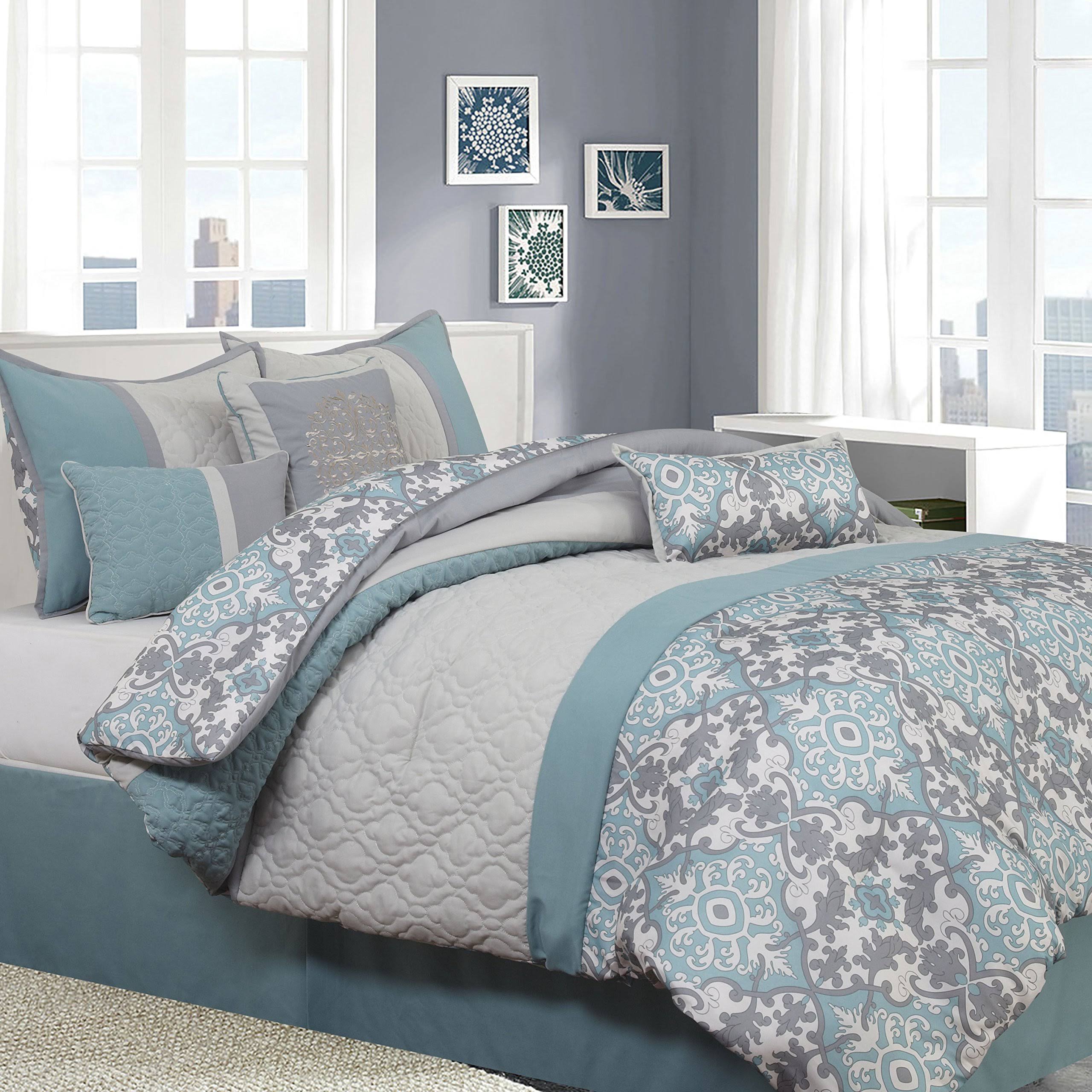 Nanshing Reina 7 Piece King Comforter Set - CT-03-s