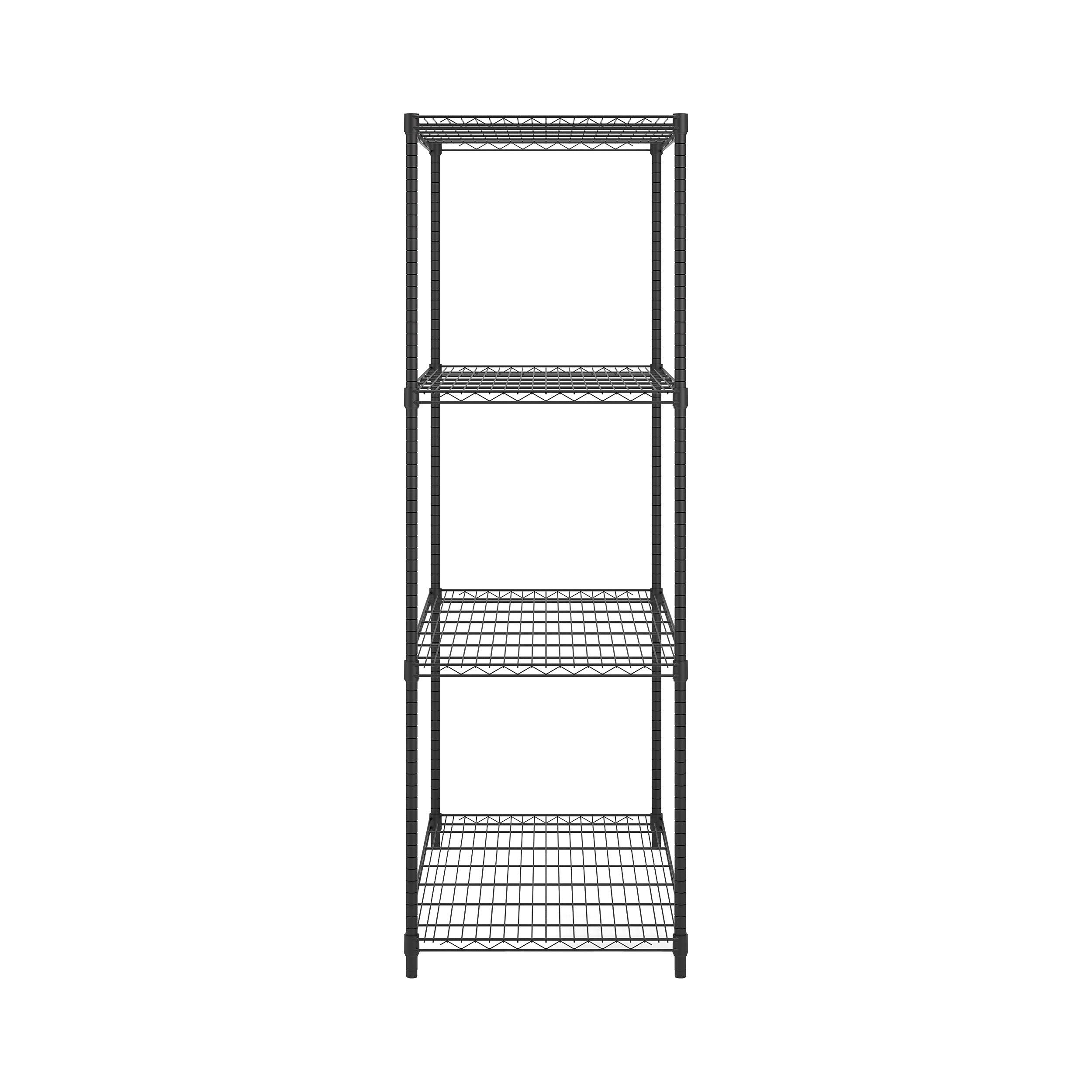 Ofm Complete 4Shelf Shelving Unit, Black / 36in x 72in x 18in CT03s