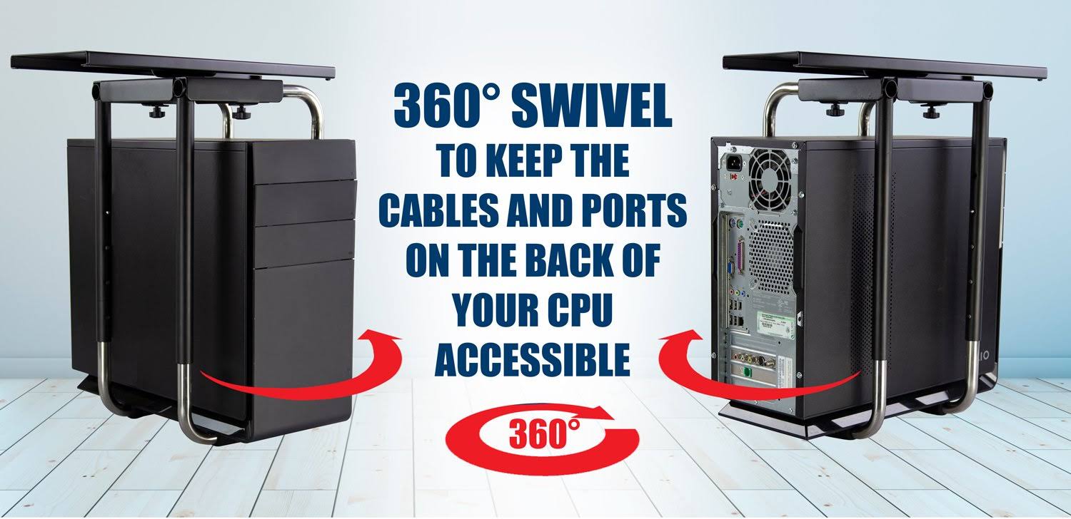 MountIt! Heavy Duty Under Desk Computer Mount CT03s