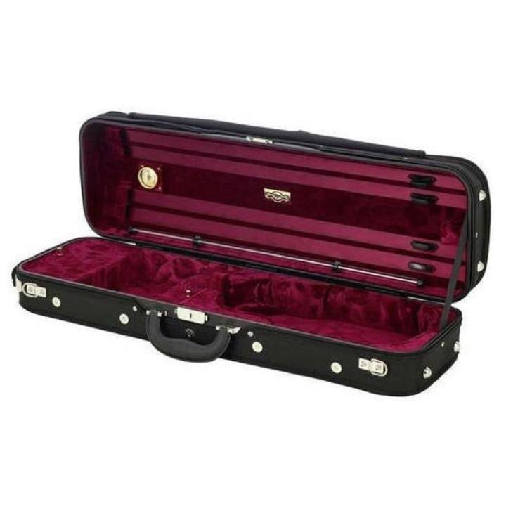 🔥Negri Classic Oblong Violin Case Red CT03s