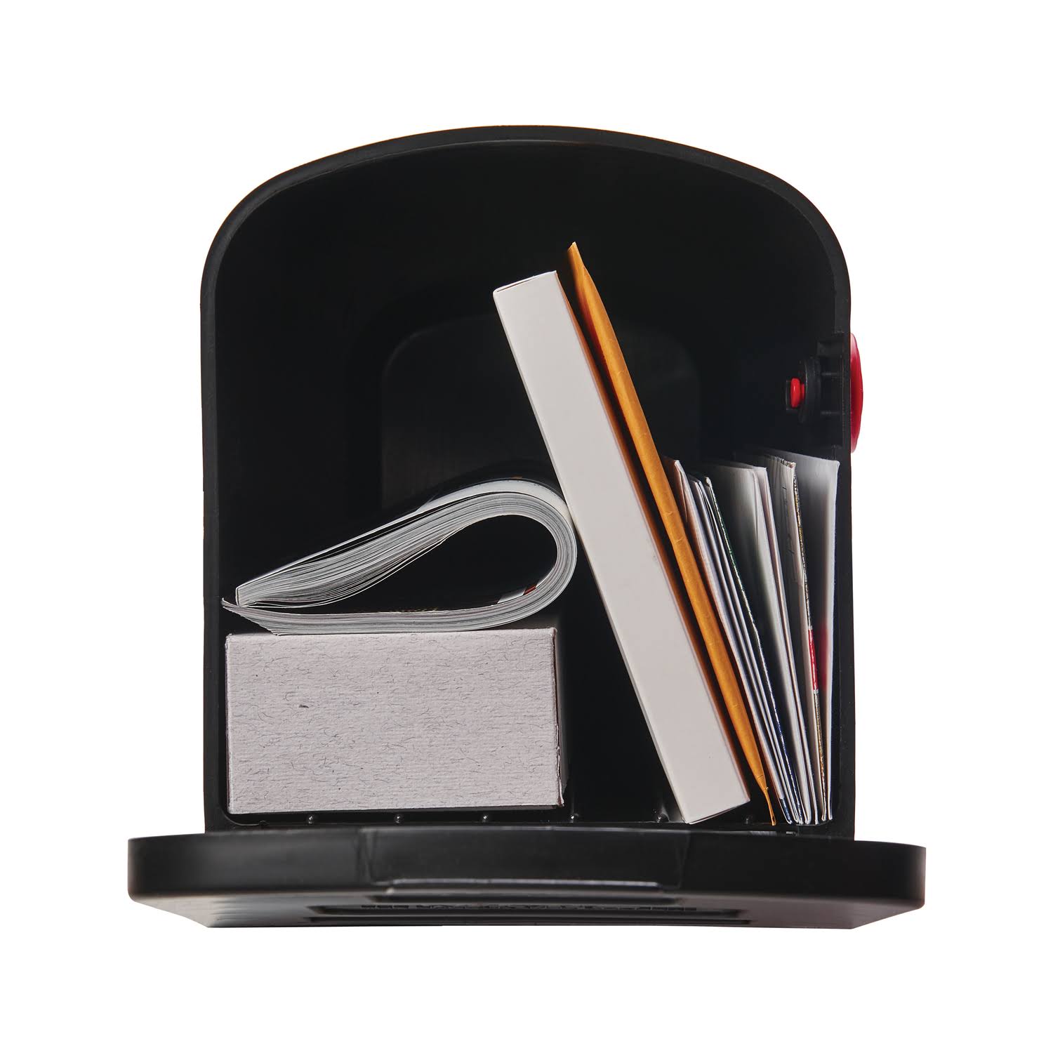 🔥Solar Group PL10B Plastic Rural Black Mailbox CT03s