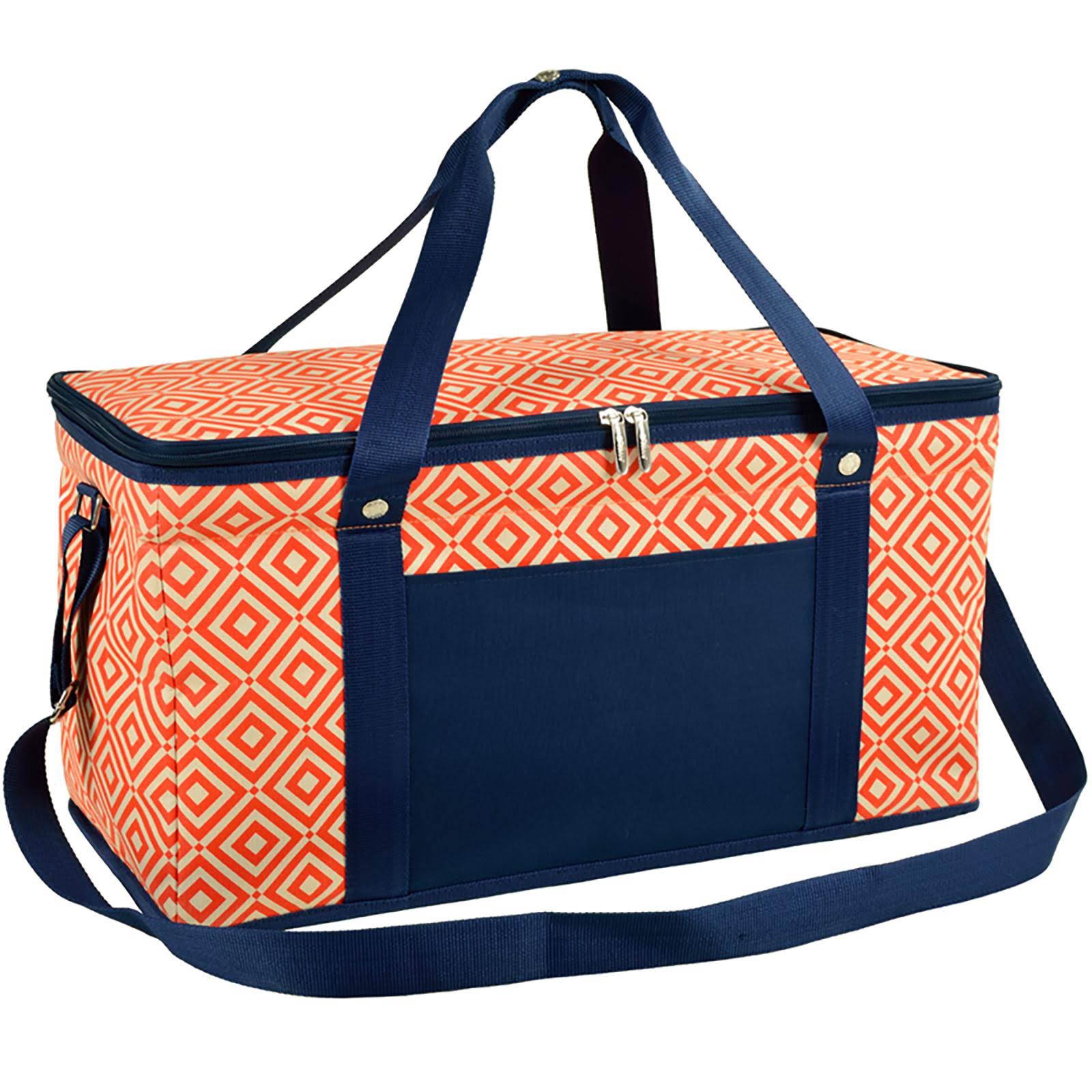 Picnic at Ascot Folding 72 Can Cooler Diamond Orange CT03s