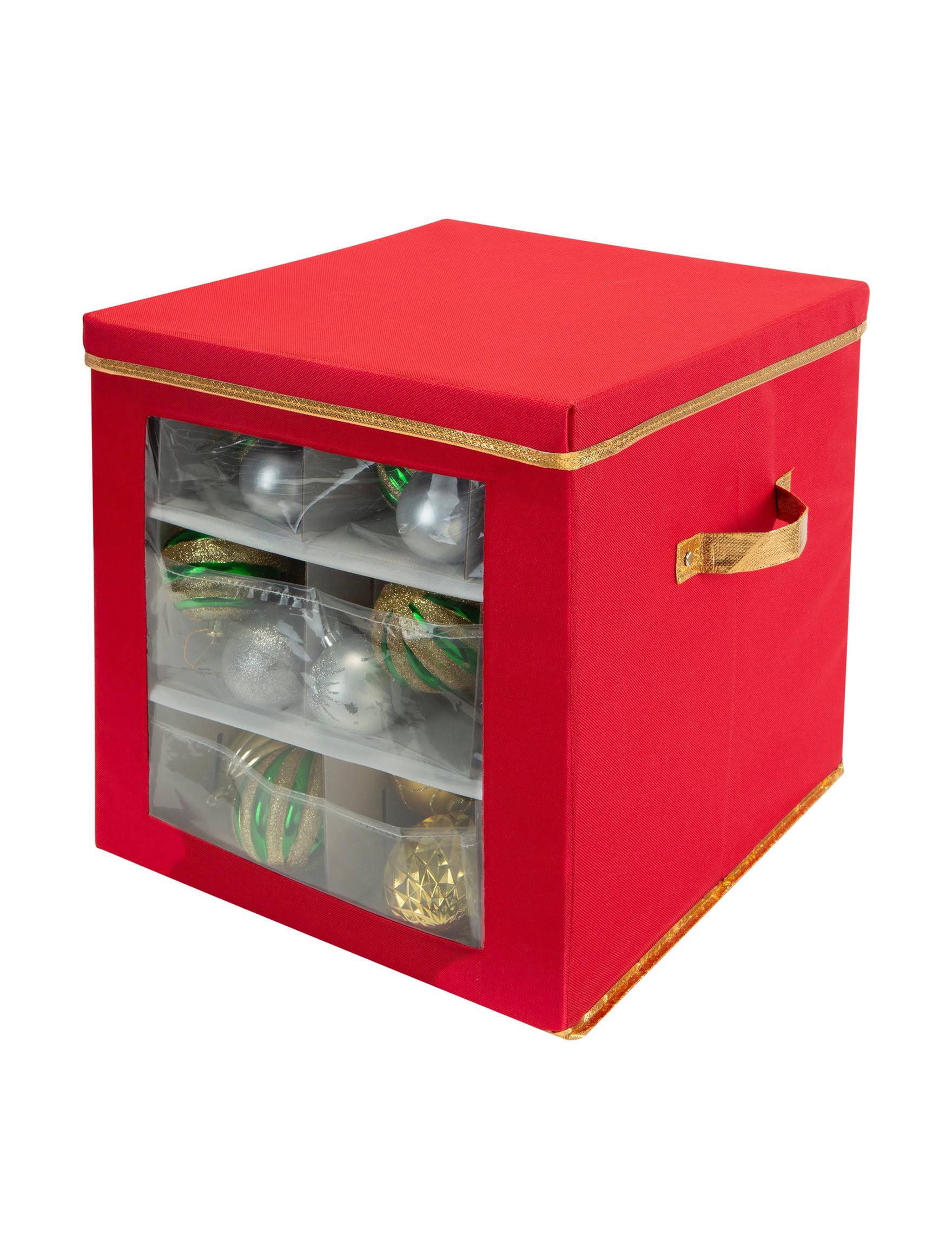 🔥Simplify 27 Count Large Ornament Storage Box with See Through Window