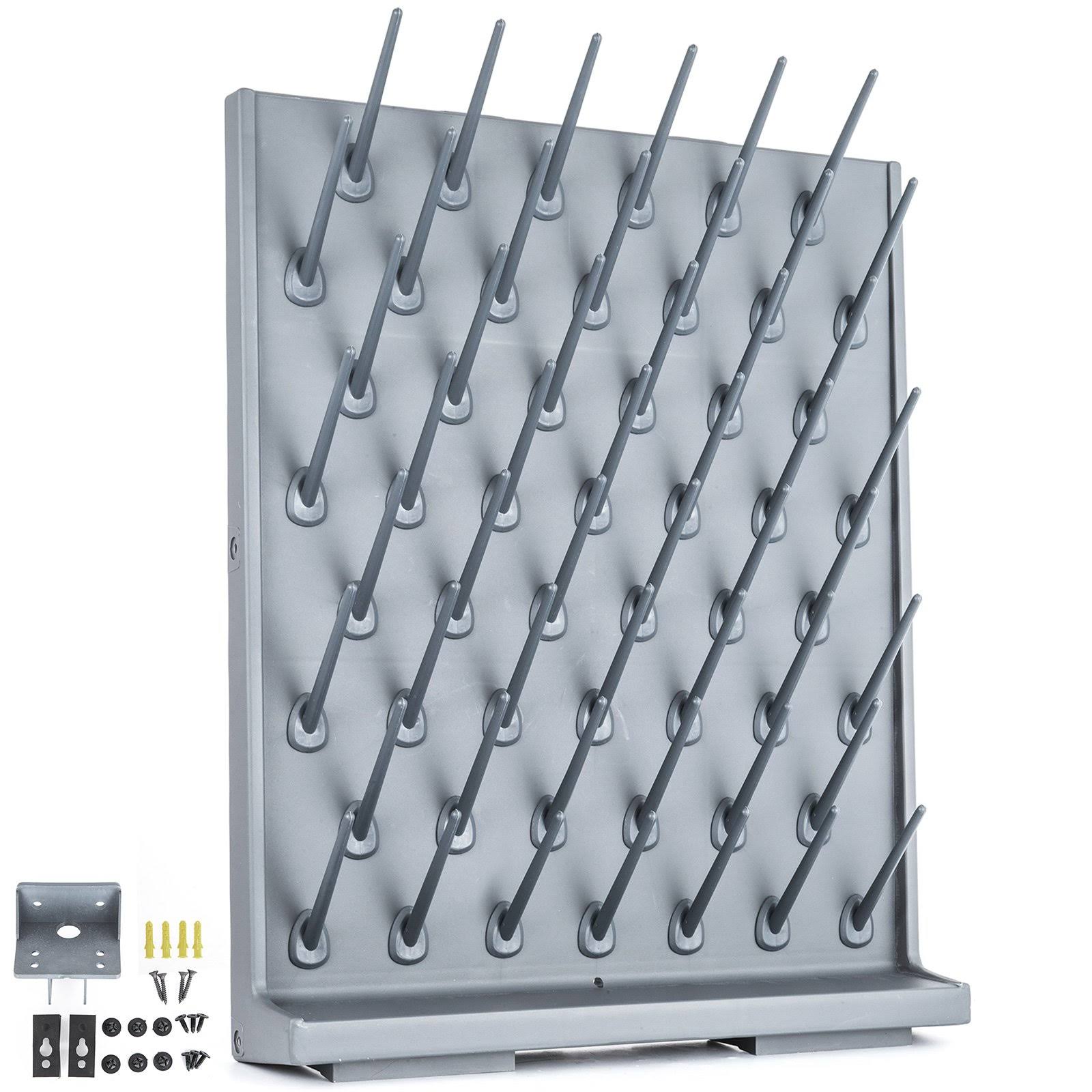🔥Vevor Laboratory Drying Rack 52 Removable Peg Polypropylene Pegboard