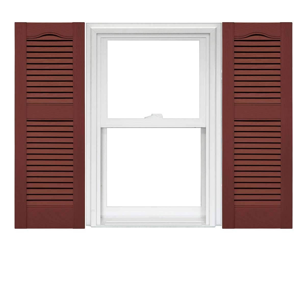 Mid America Open Louver Vinyl Shutters (1 Pair) 14.5 x 60 027