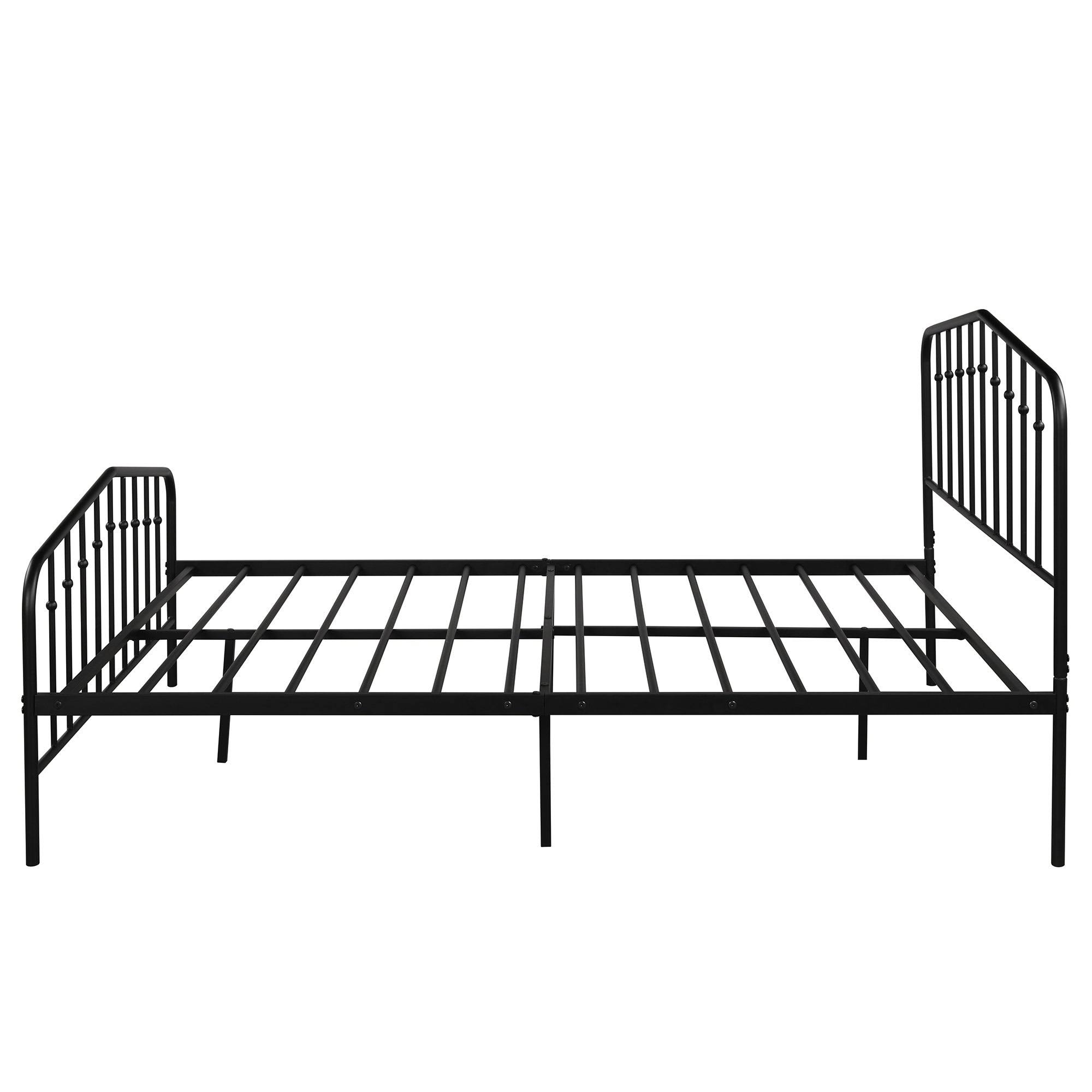 Platform Metal Bed, Full Sizes Black CT03s