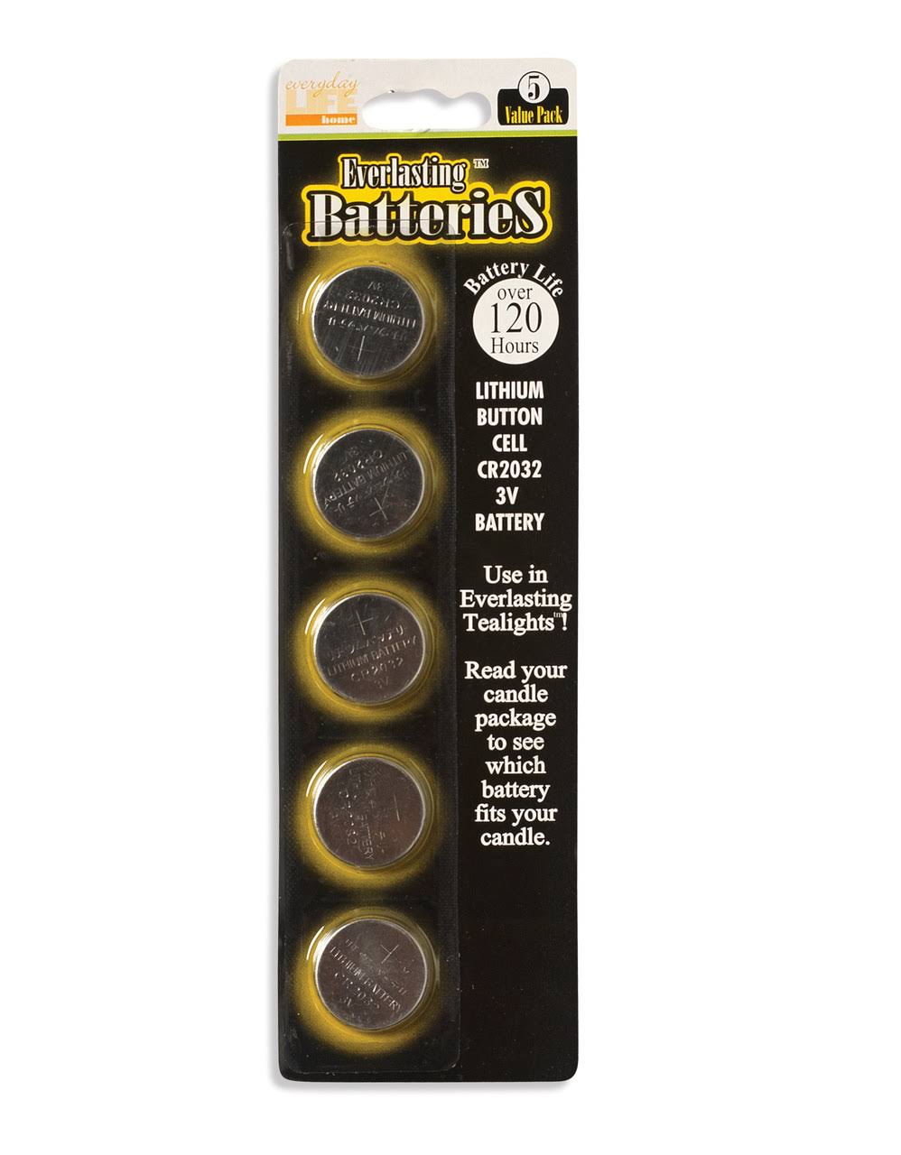 🔥Everlasting Candles Replacement CR20323V Batteries 5 pack CT03s