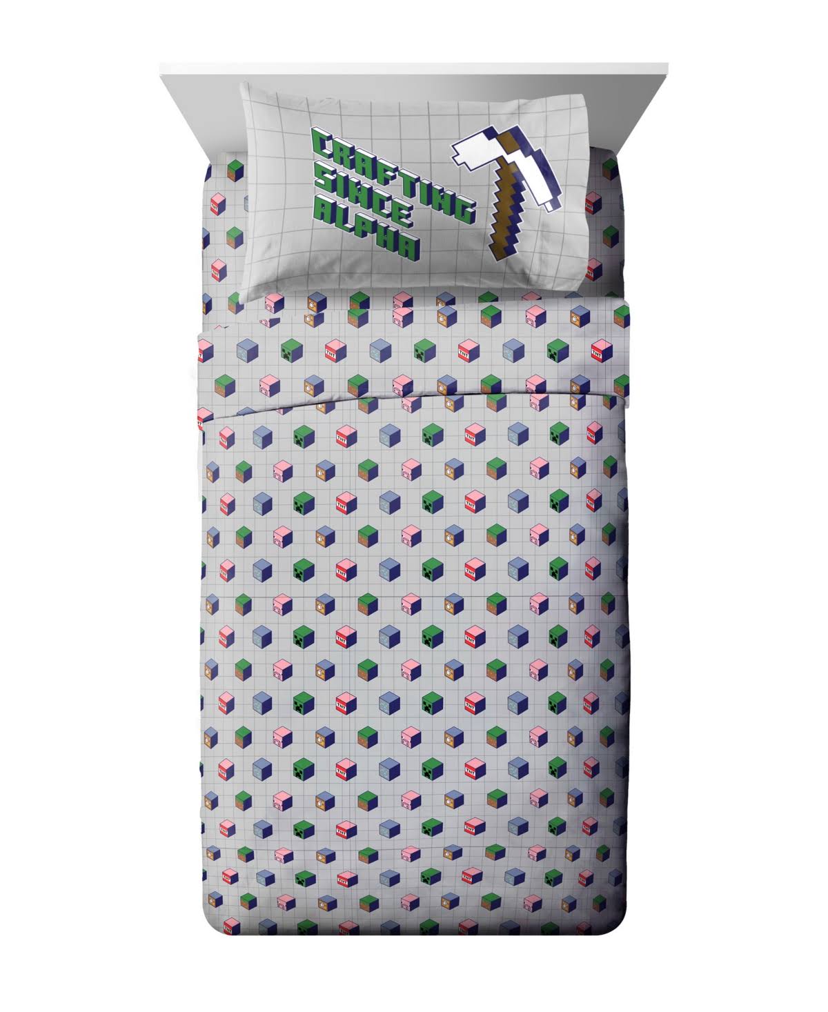 🔥Minecraft ISO Animals Twin Bed Set CT03s