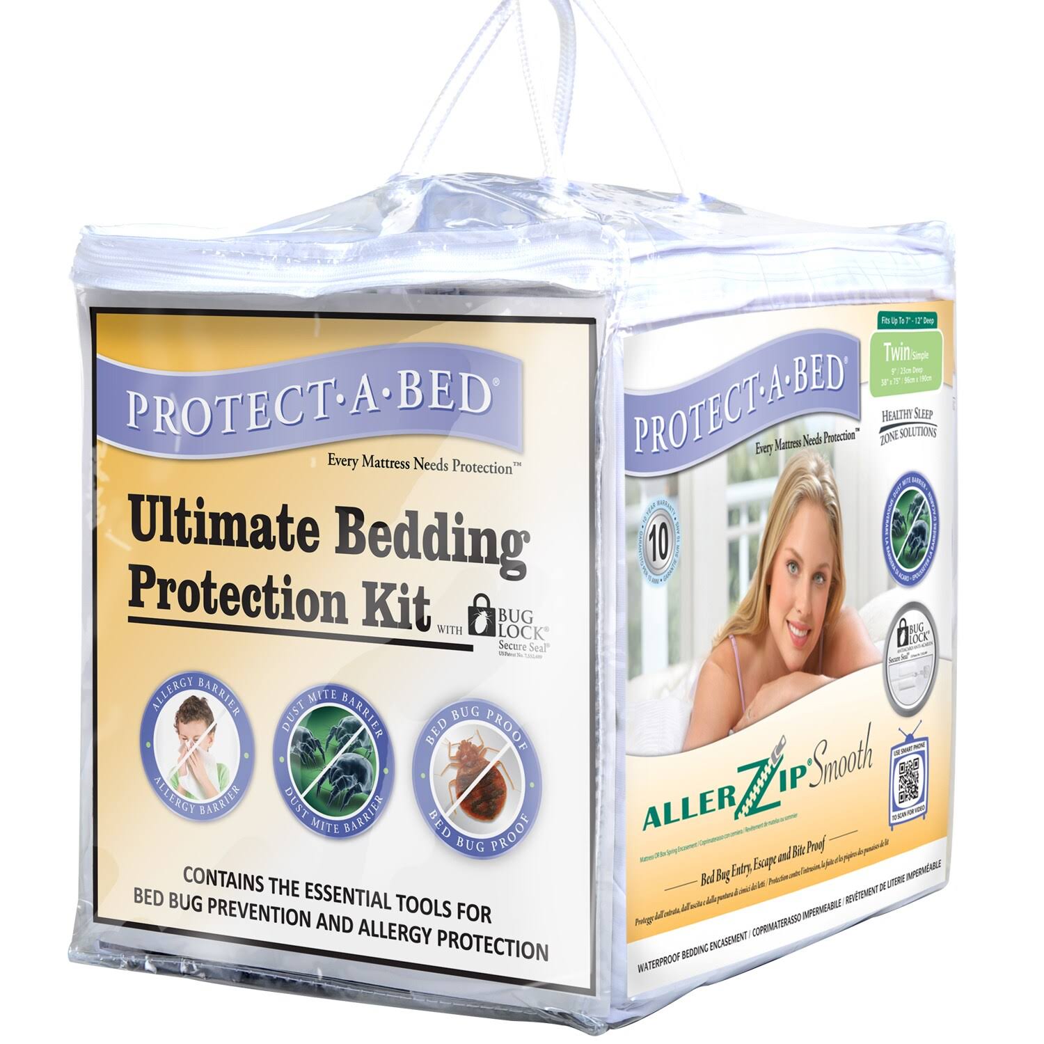 🔥ProtectABed Ultimate Allergy/Bed Bug Protection Kit King CT03s