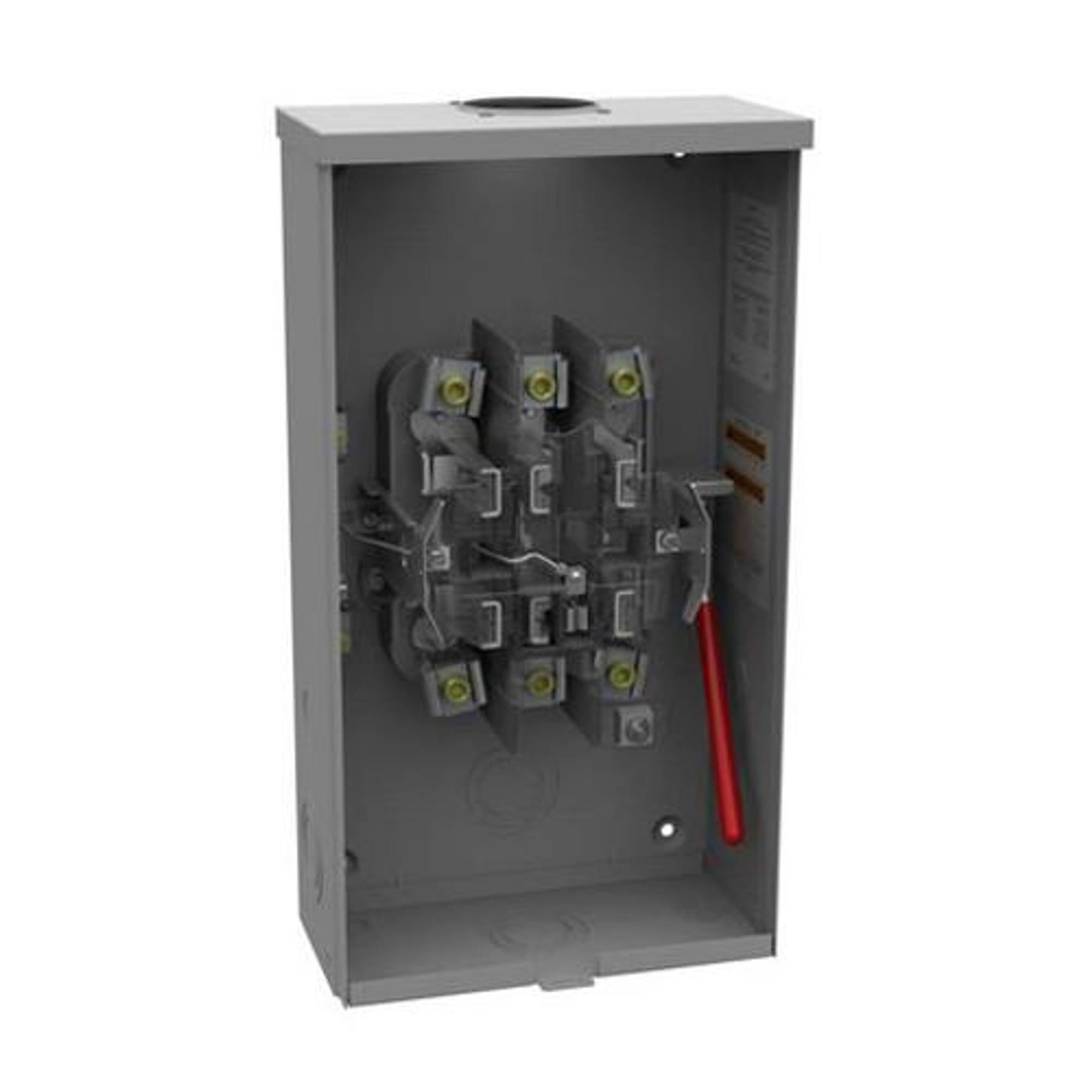 Milbank U7573RL Meter Socket with Lever Bypass; 125 Amp, 7 Terminal CT03s