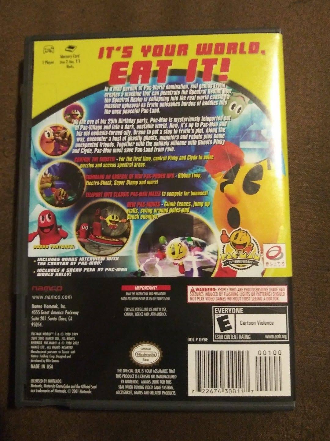 🔥Gamecube Pac Man World 3 CT03s