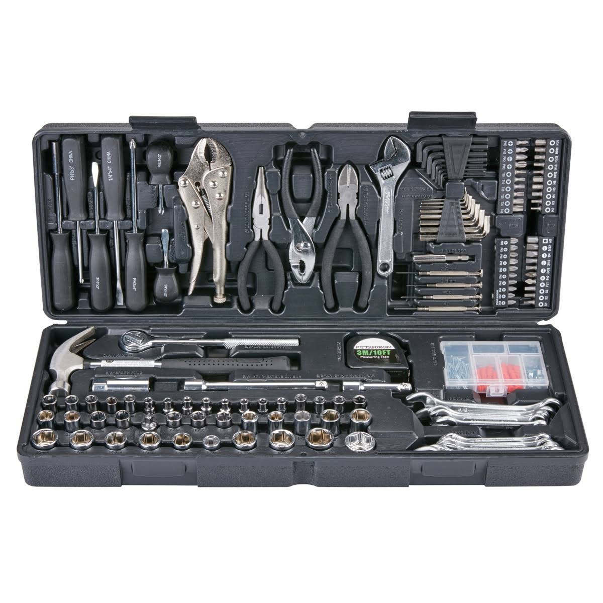 🔥Pittsburgh 63091 130 PC Tool Set with Case CT03s