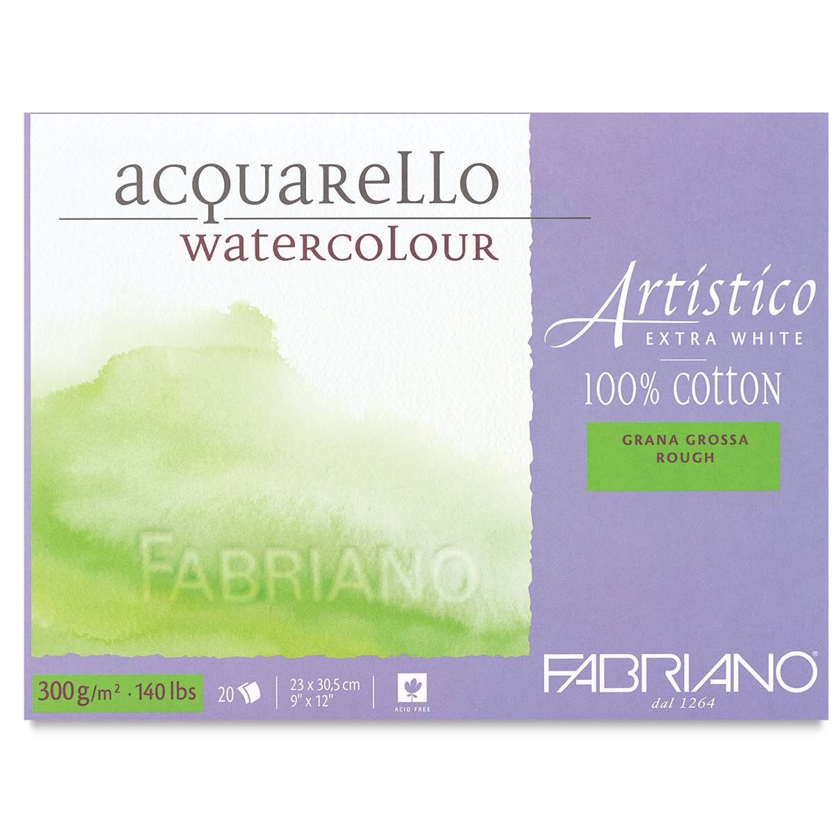 🔥Fabriano Artistico Extra White Watercolor Block - 9 inch x 12 inch ...