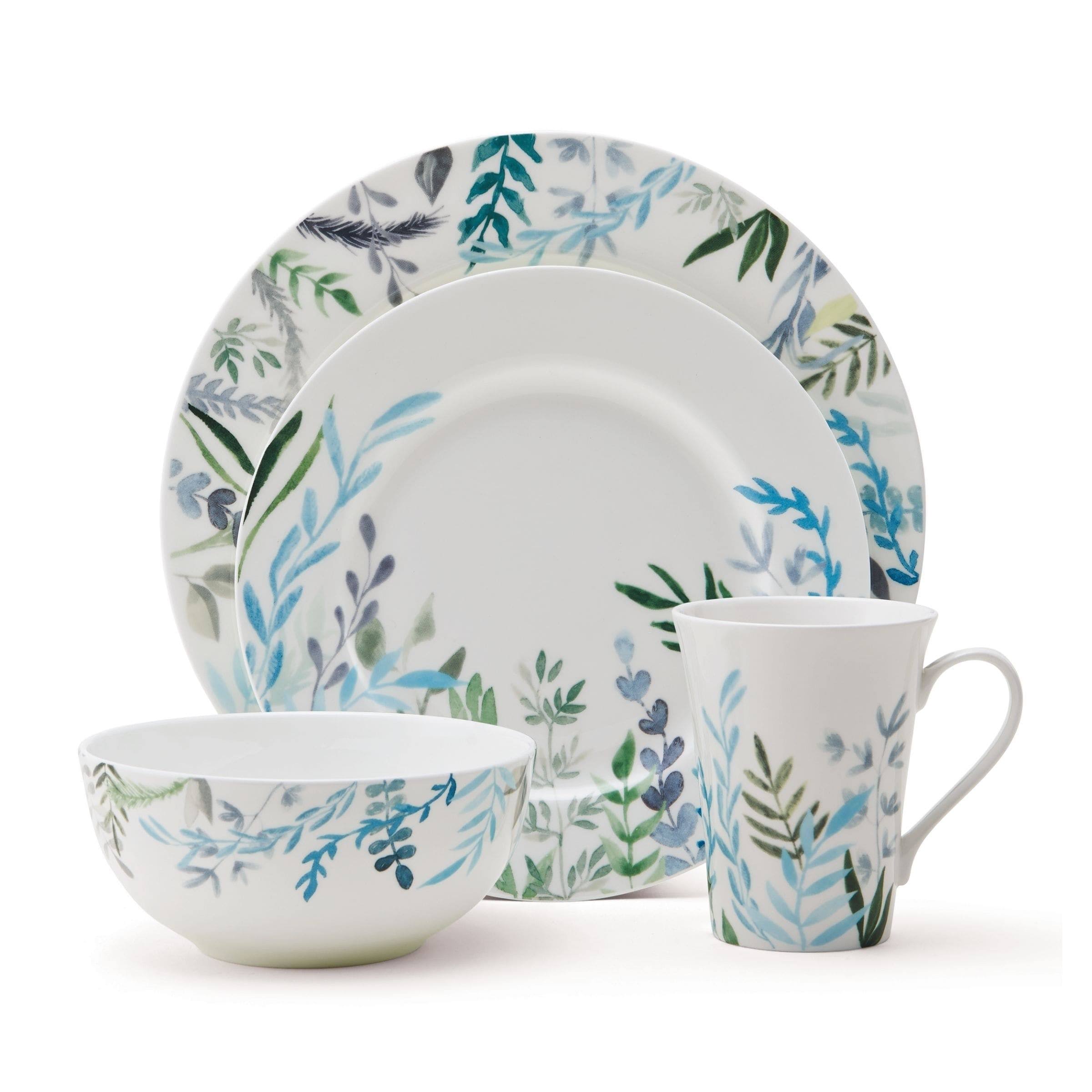 Mikasa Jardin 16 Piece Dinnerware Set, Service for 4 White CT03s