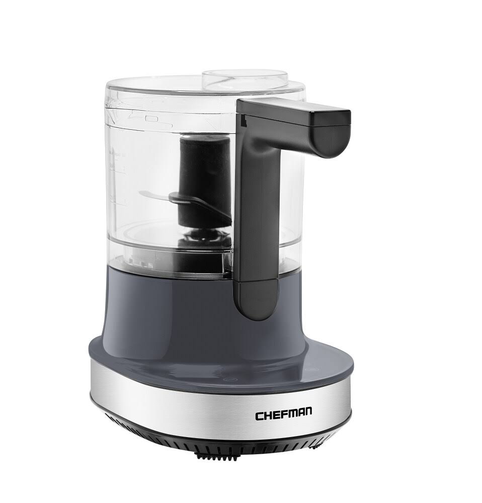 🔥Chefman Electric Food Chopper, Stainless Steel, 4 Cups, Grey CT03s