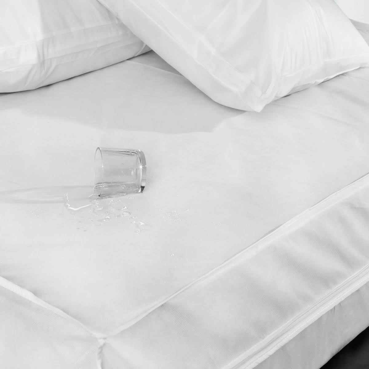 Permashield Waterproof Complete Bed Protector Set, White, Queen CT03s