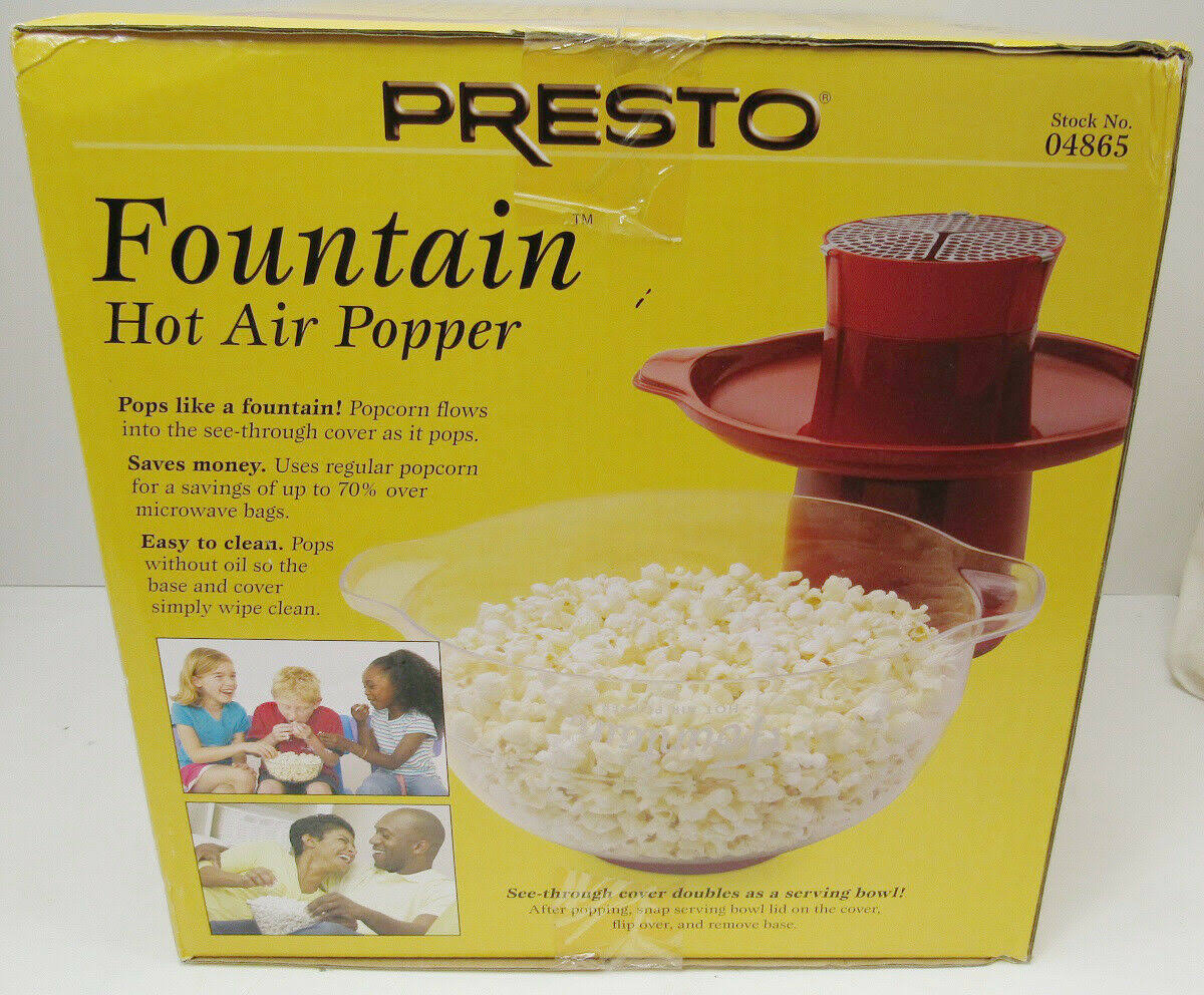 🔥Presto Fountain Hot Air Popper, Red CT03s