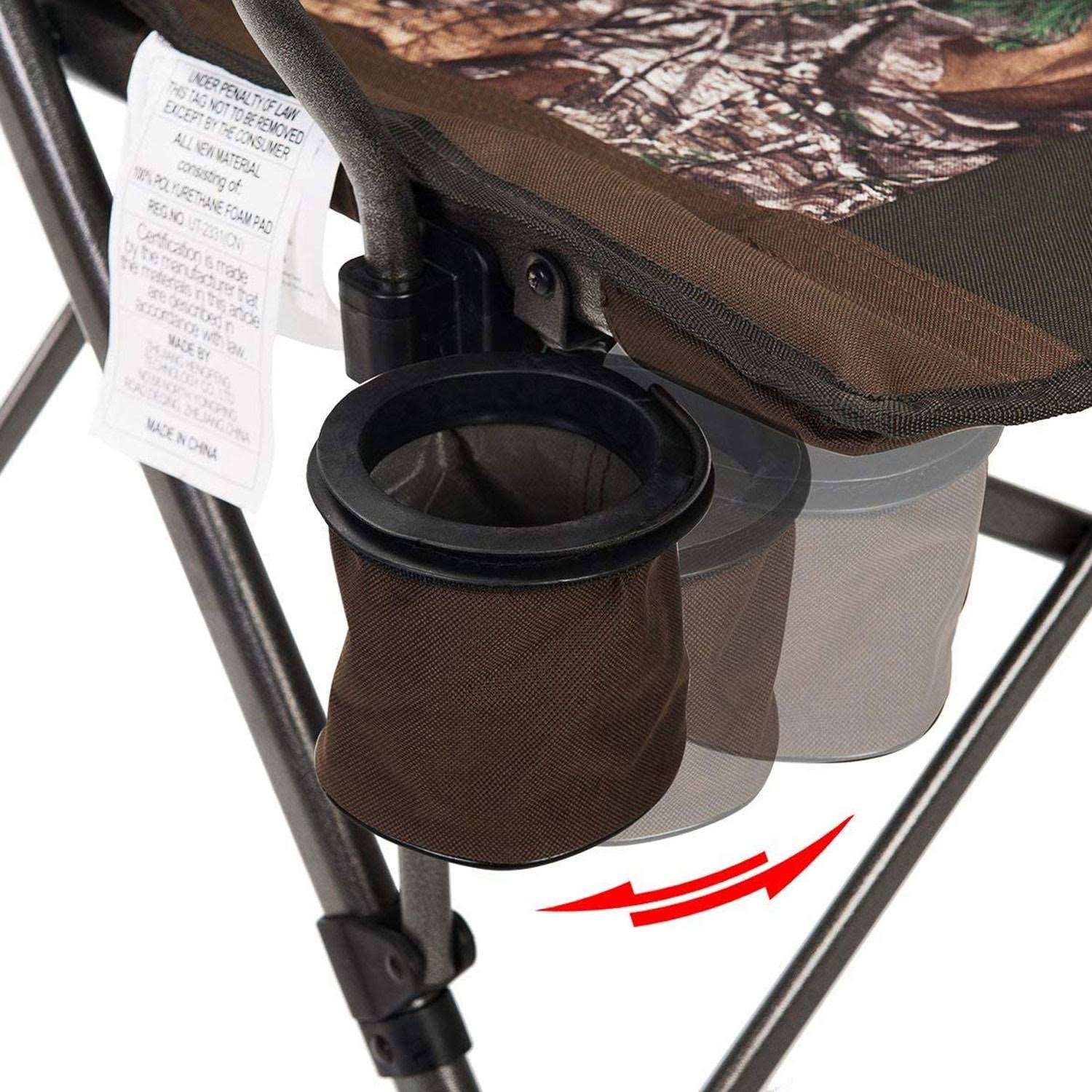 🔥Timber Ridge Indoor Outdoor Folding Beach Camping Lounge Chair, Camo