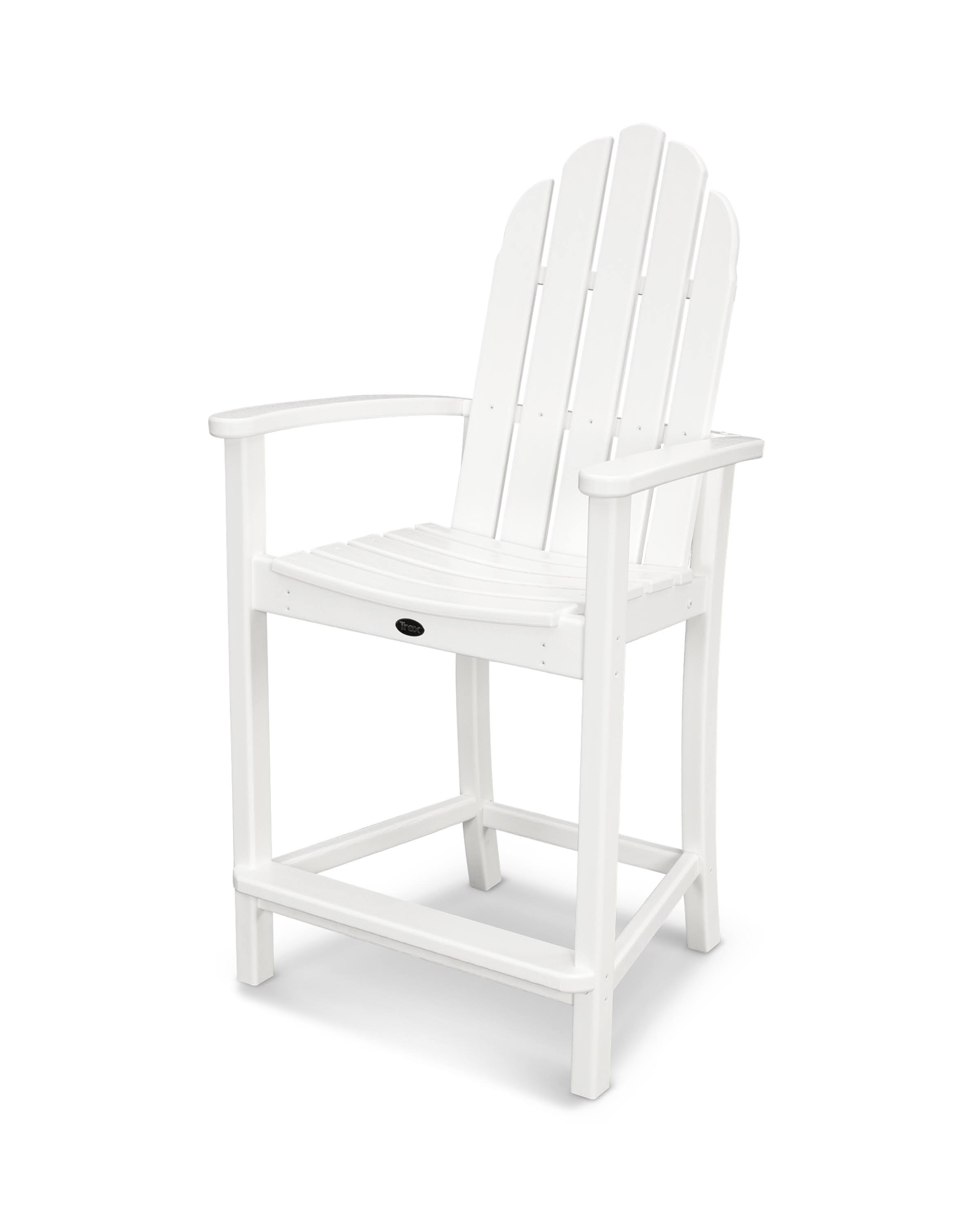 POLYWOOD Classic Adirondack Counter Chair White CT03s