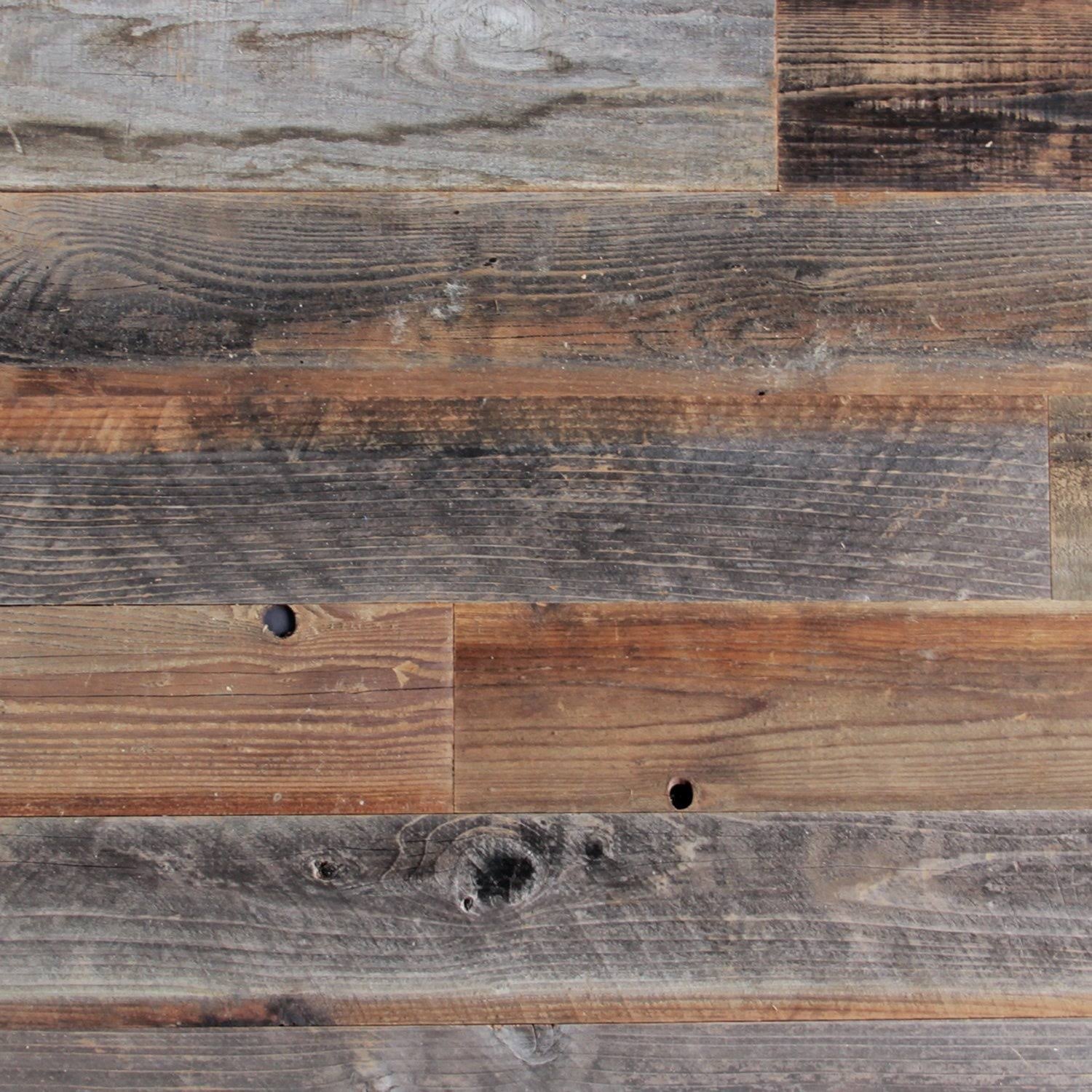 Plank and Mill Reclaimed Barn Wood Wall Panels Simple Peel and