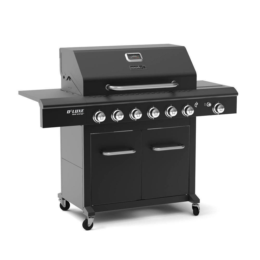 🔥Nexgrill Deluxe 6burner Propane GAS Grill in Black with Side Burner