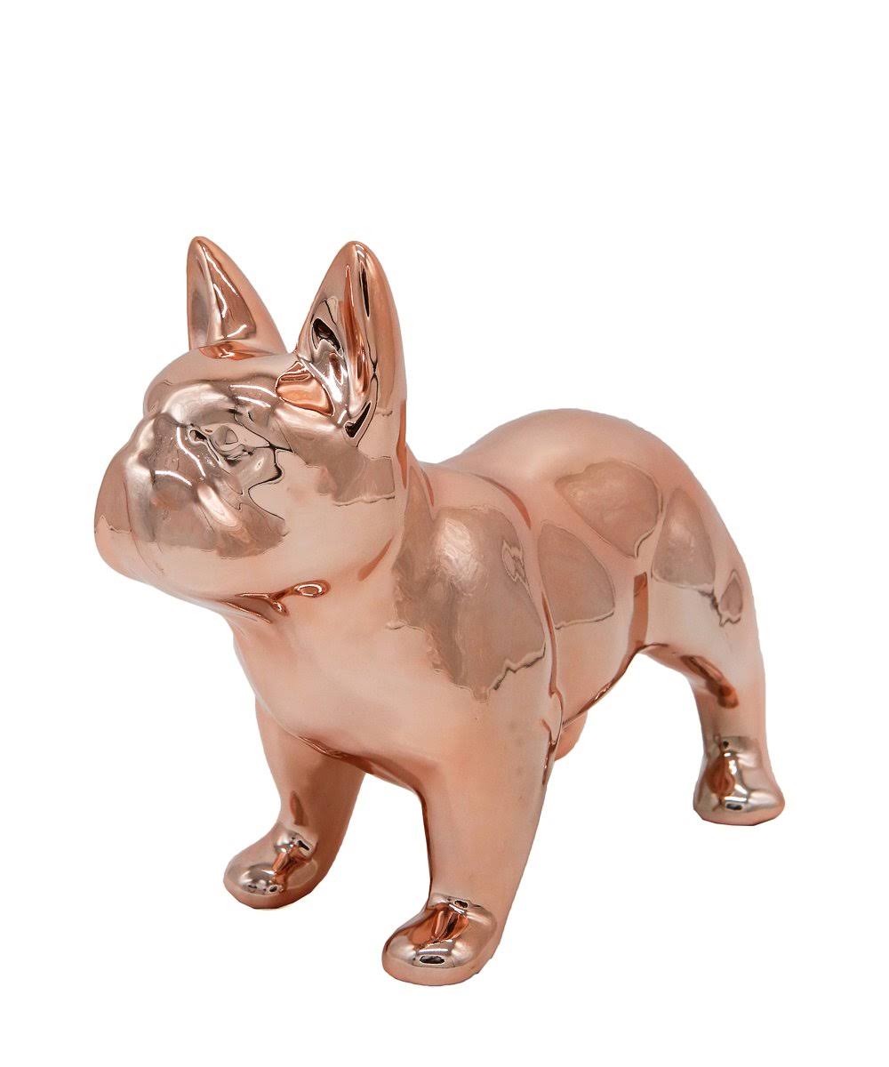 Standing Frenchie French Bulldog Ceramic Statue CT03s