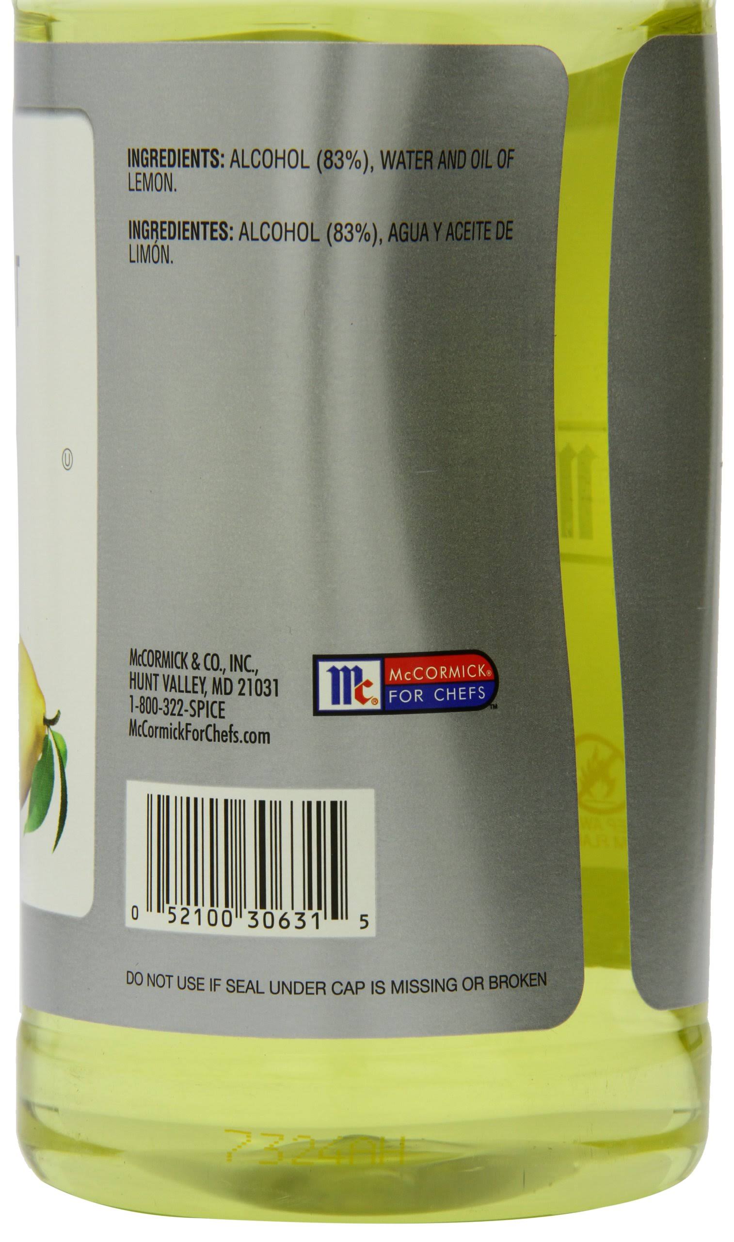 McCormick Culinary Pure Lemon Extract, 32 Fl Oz CT03s