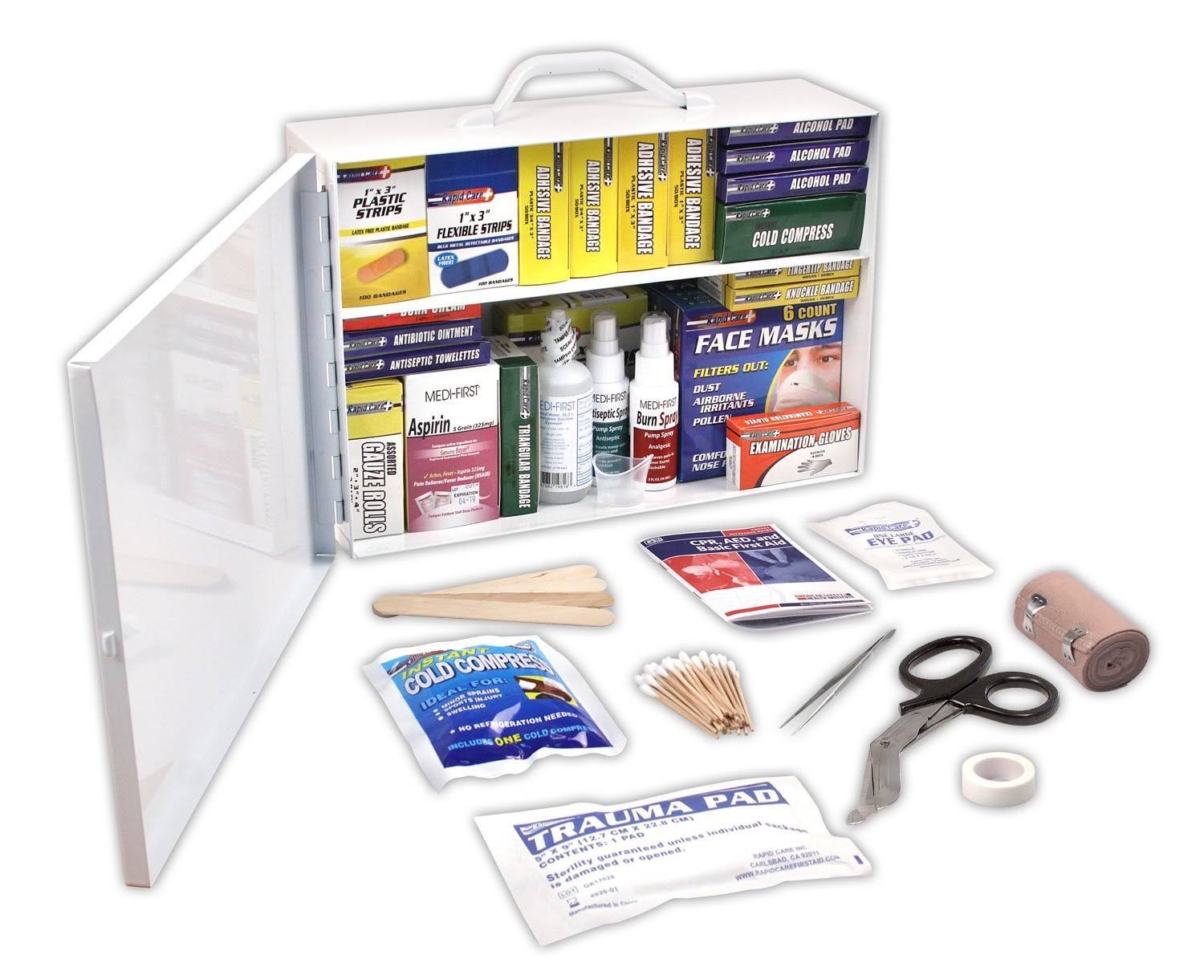 🔥Rapid Care First Aid 80093 2 Shelf ANSI/OSHA Compliant All Purpose CT03s