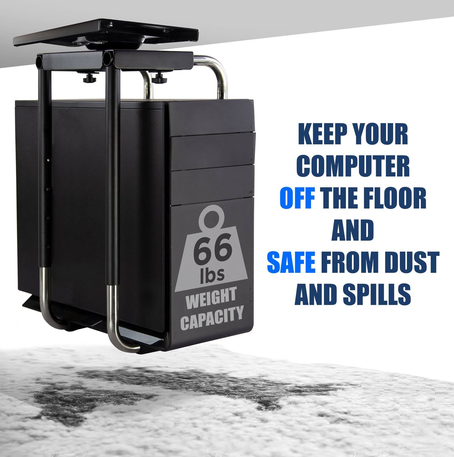 MountIt! Heavy Duty Under Desk Computer Mount CT03s