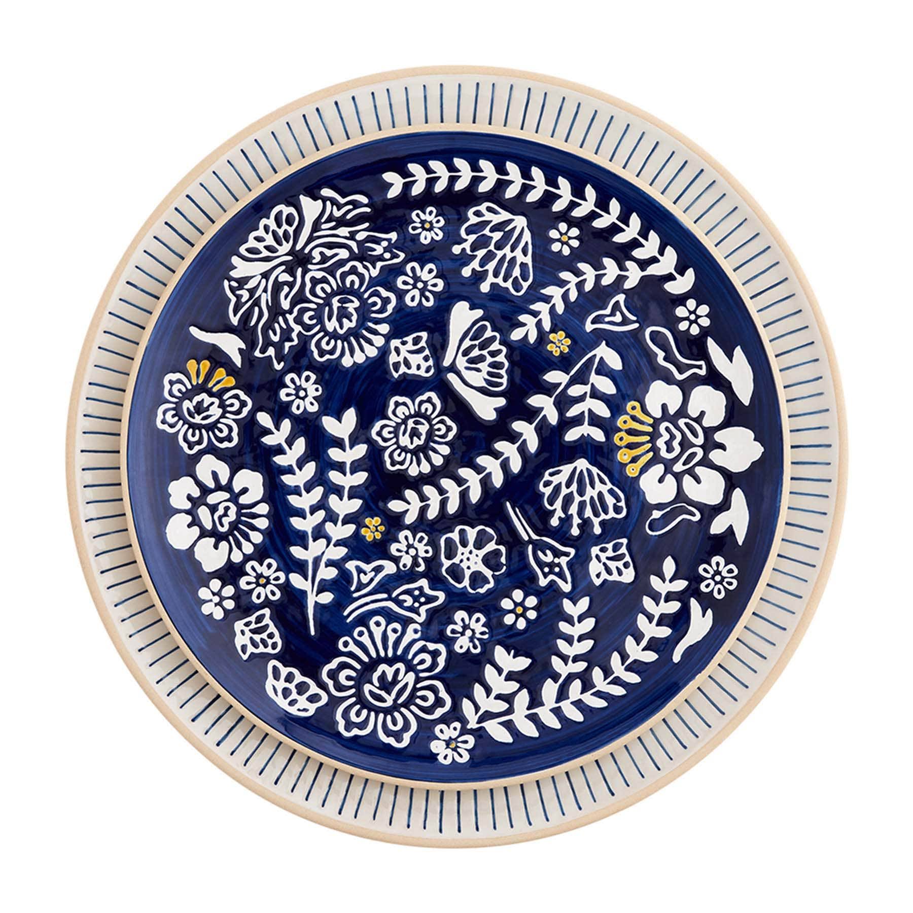 Mud Pie Indigo Nested Platters - CT-03-s