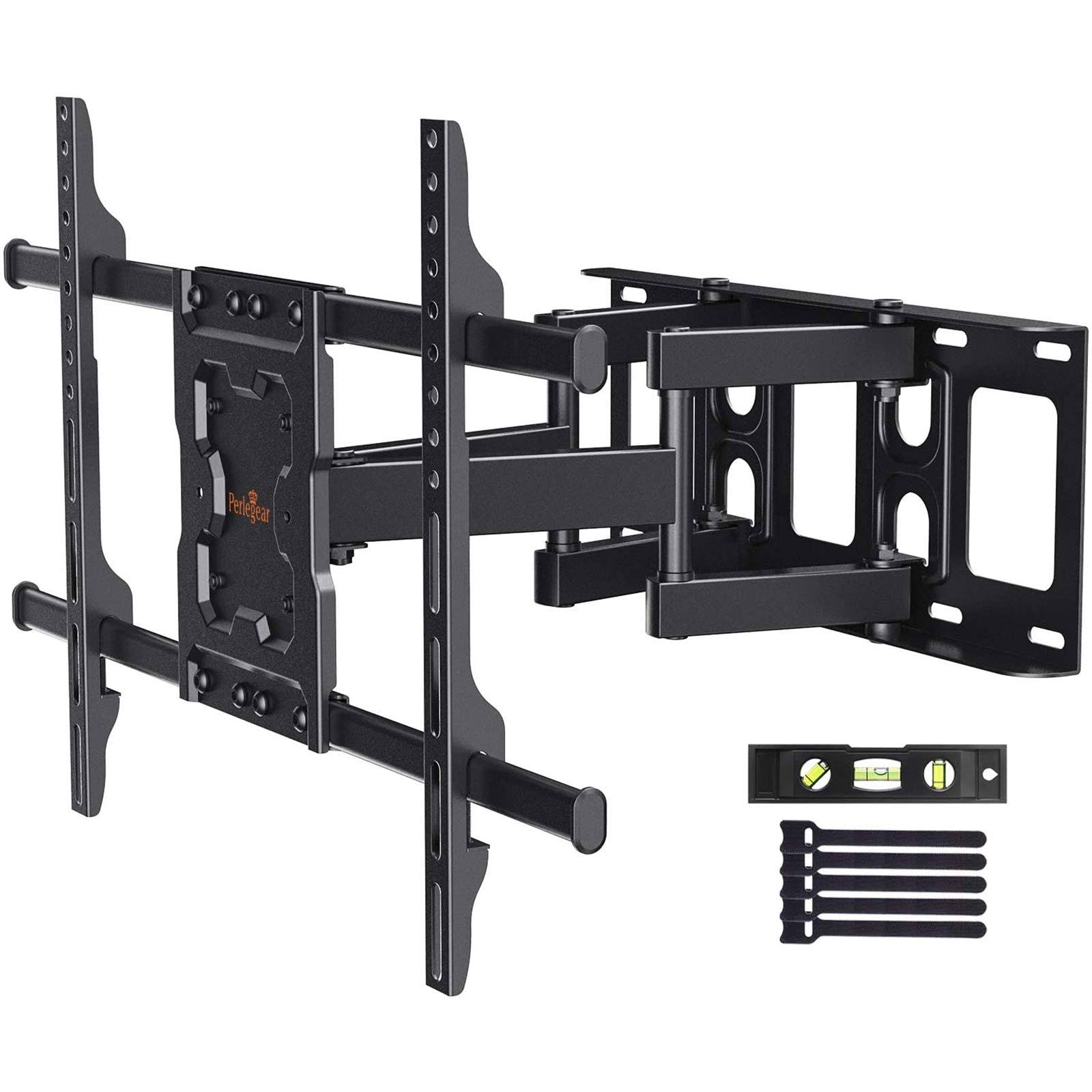 🔥Perlegear Full Motion TV Wall Mount Bracket Dual Articulating Arms