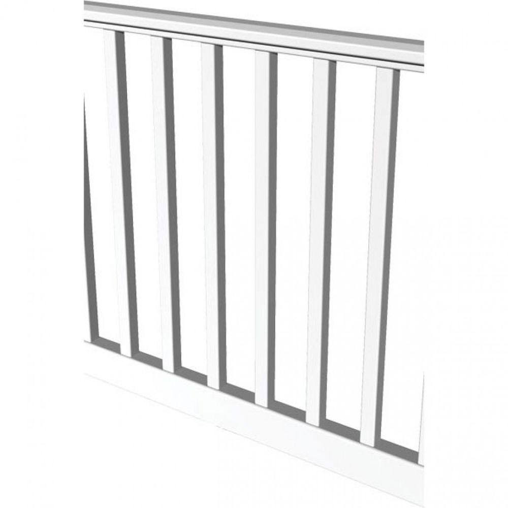 Rdi Original Rail 10 ft. x 36 in. White Vinyl Square Baluster Level ...