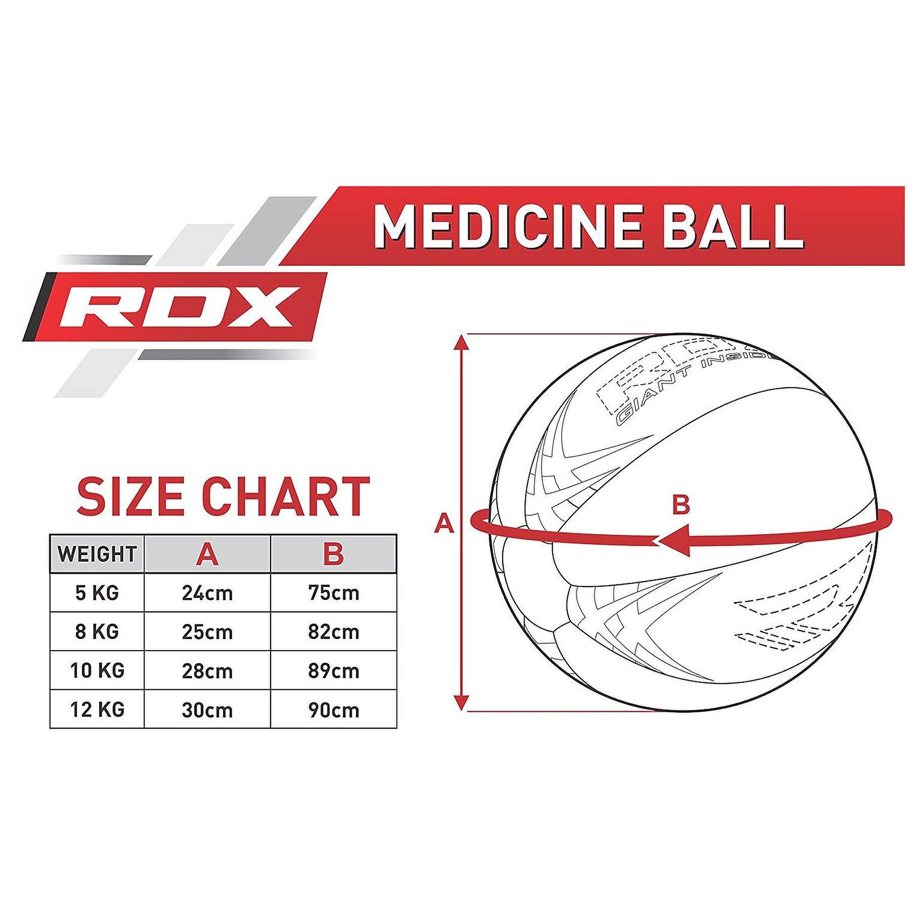 🔥RDX Heavy Medicine Ball, 10kg / White/Black CT03s