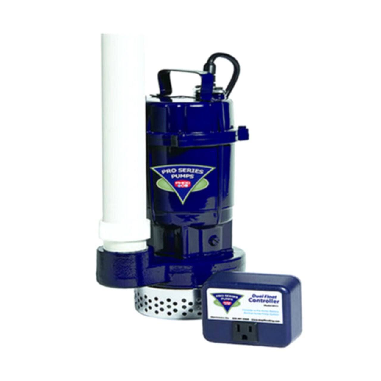 🔥Pro Series ST1050 1/2 HP Cast Iron Submersible Sump Pump w/ Dual CT03s