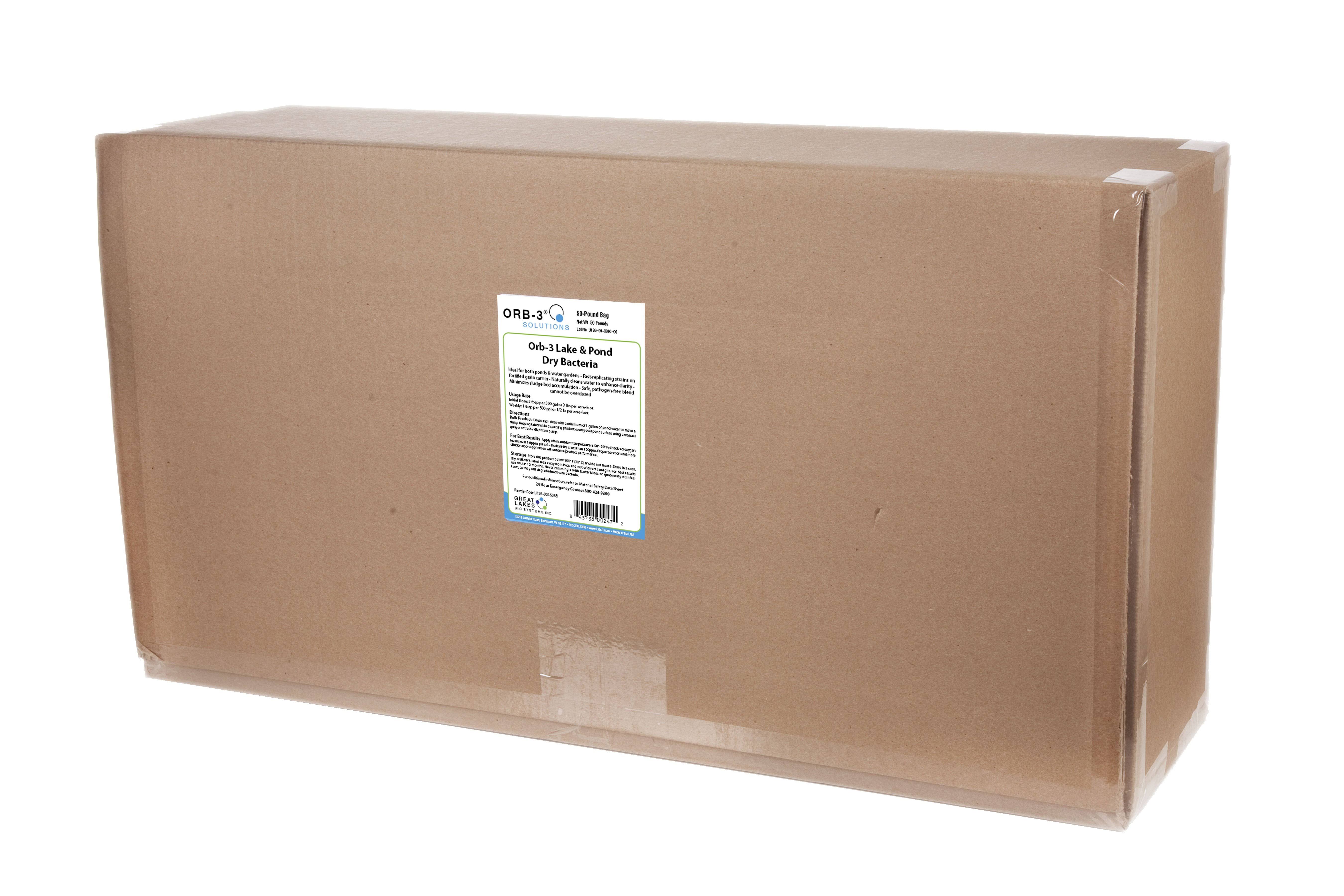 🔥Orb3 Lake and Pond Dry Bacteria for Maintenance, 50Pound Box CT03s