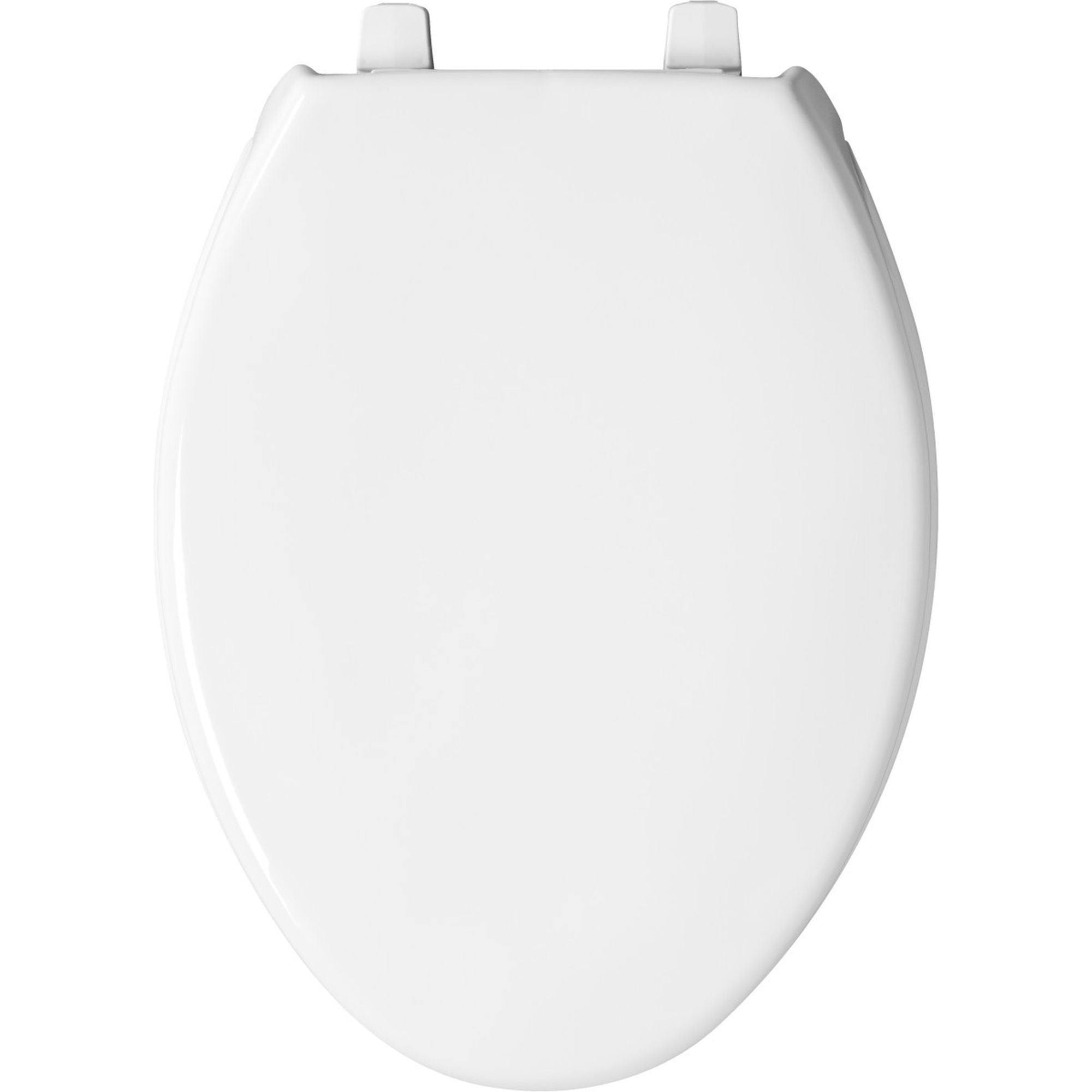 🔥Bemis 1950 Elongated Commercial Plastic Open Front Toilet Seat White