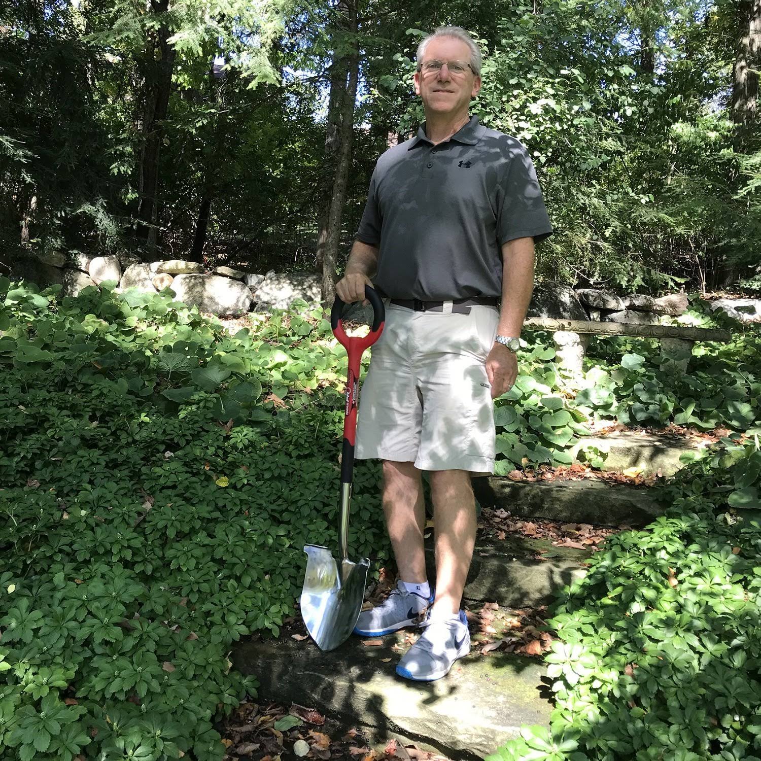 🔥Radius Garden 20205 Pro Ergonomic Stainless Steel Shovel, Olive CT03s