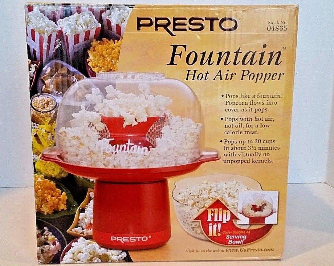 🔥Presto Fountain Hot Air Popper, Red CT03s